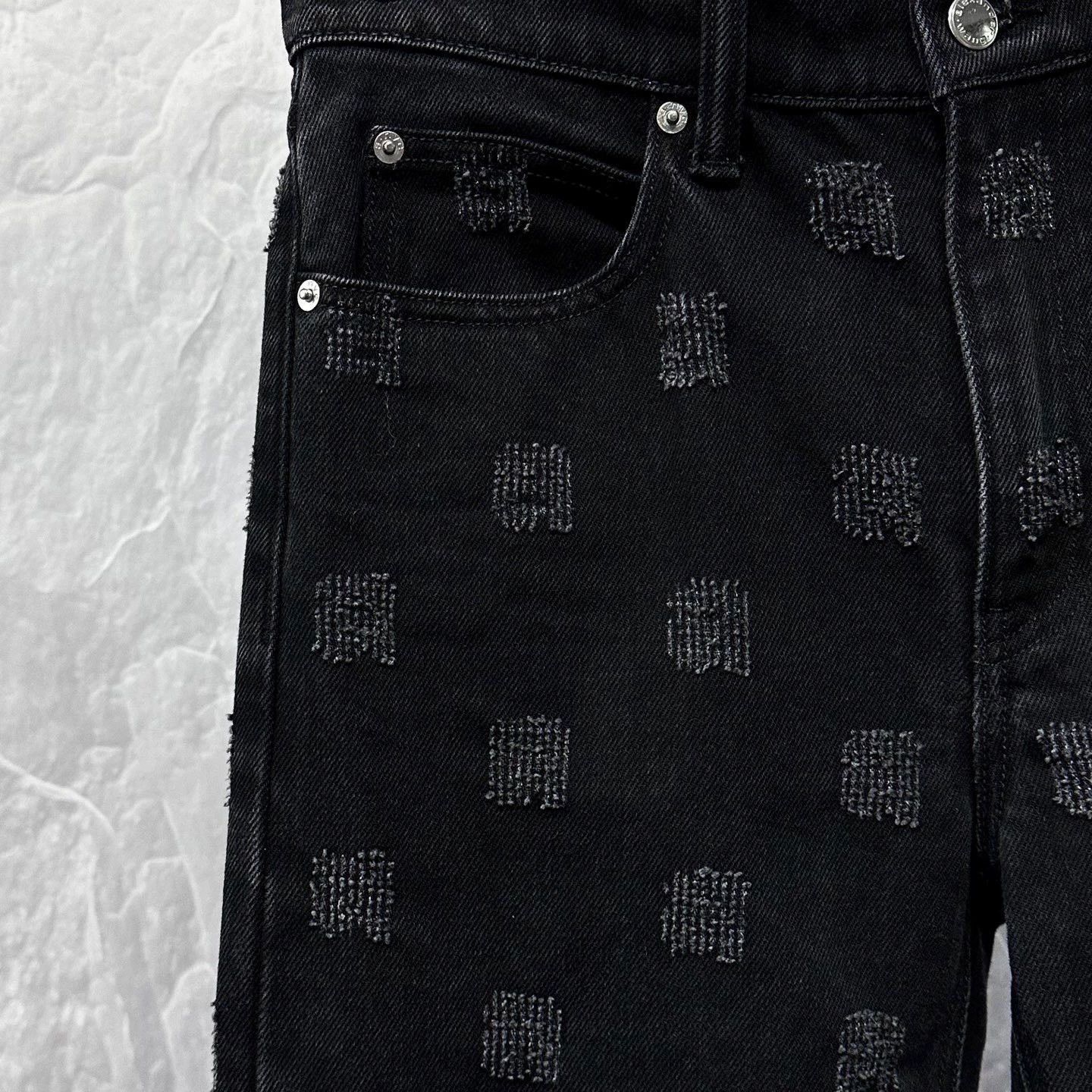 Alexander Wang alexander wang distressed leather patch denim pants Size US 26 / EU 42 - 3 Thumbnail