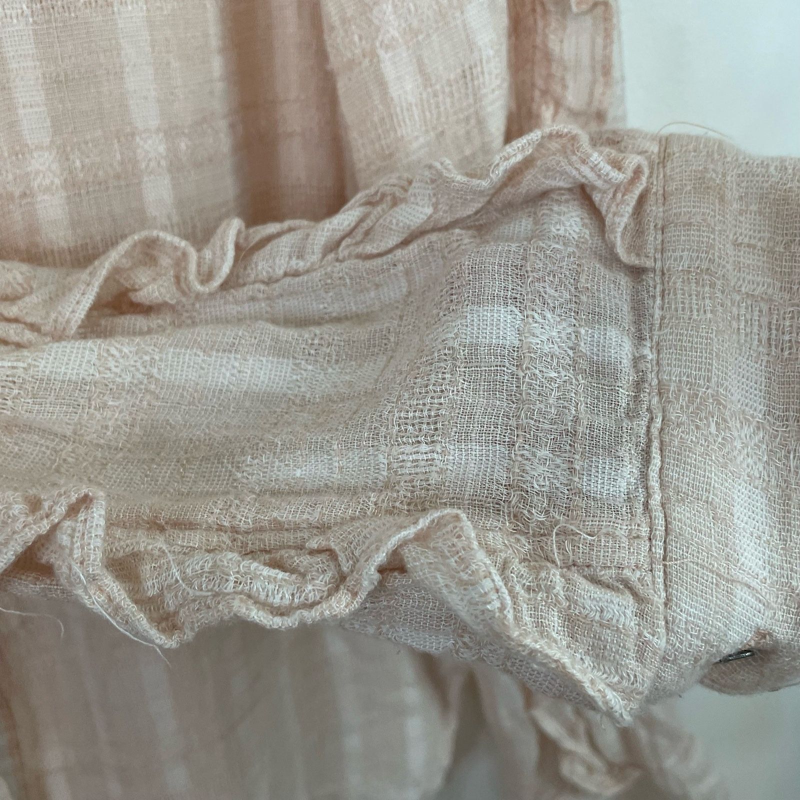 Vintage Havana Vintage Havana Pink Blouse M Women Ruffle Long Sleeve Button Size M / US 6-8 / IT 42-44 - 2 Thumbnail