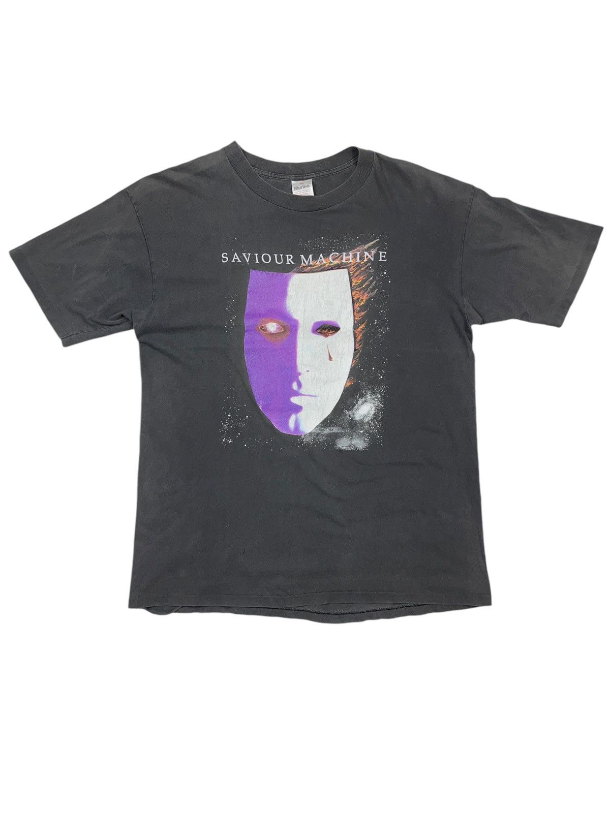 Band Tees × Vintage Vintage 90s Saviour Machine Christian Metal Band T-shirt Size US XL / EU 56 / 4 - 1 Thumbnail
