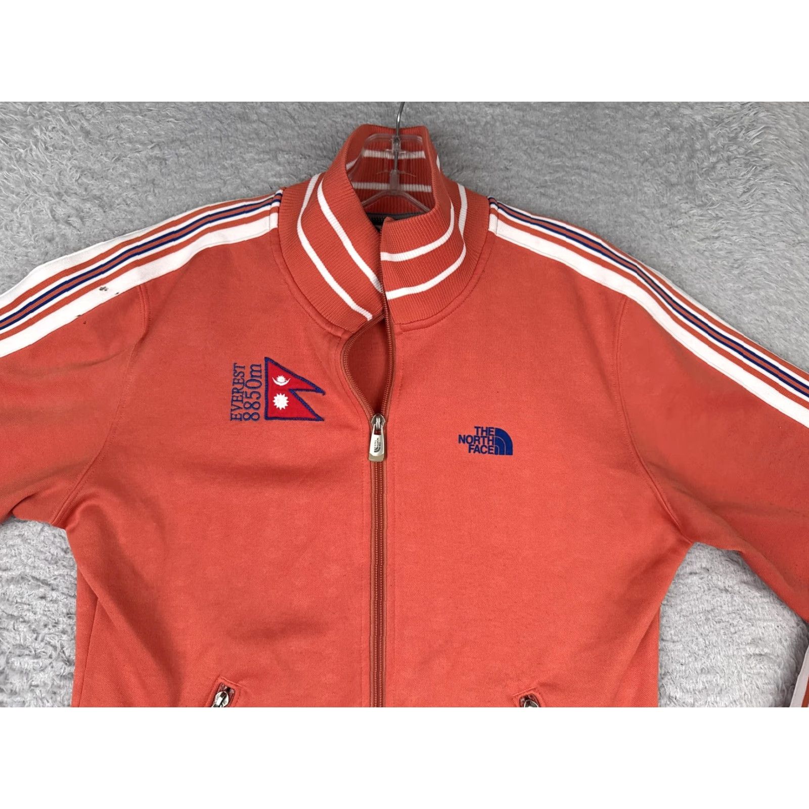 The North Face The North Face Jacket Womens Large Orange A5 Series Everest 8850m Track Striped Size L / US 10 / IT 46 - 6 Thumbnail