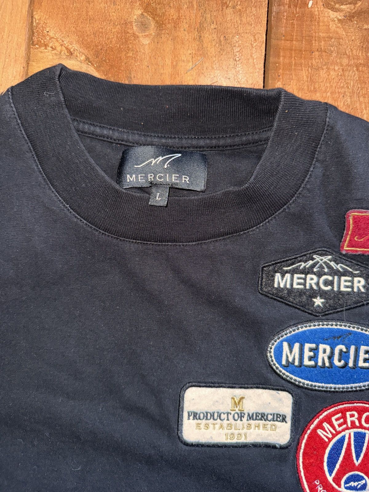 Other Mercier black stylish tshirt Size US L / EU 52-54 / 3 - 2 Thumbnail