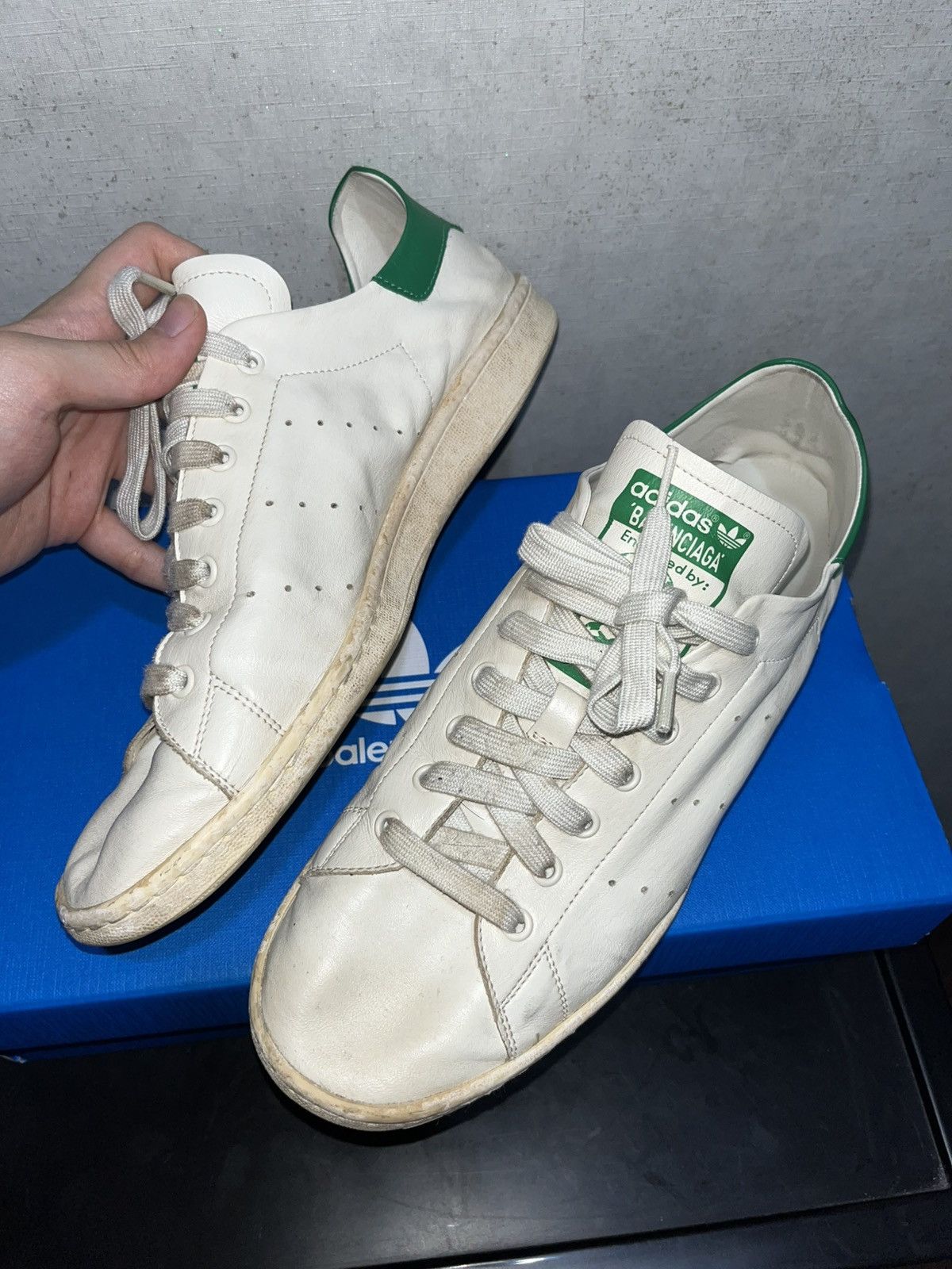 Adidas × Balenciaga Balenciaga Stan Smith White "Worn-Out" Size 11 Size US 11 / EU 44 - 6 Thumbnail