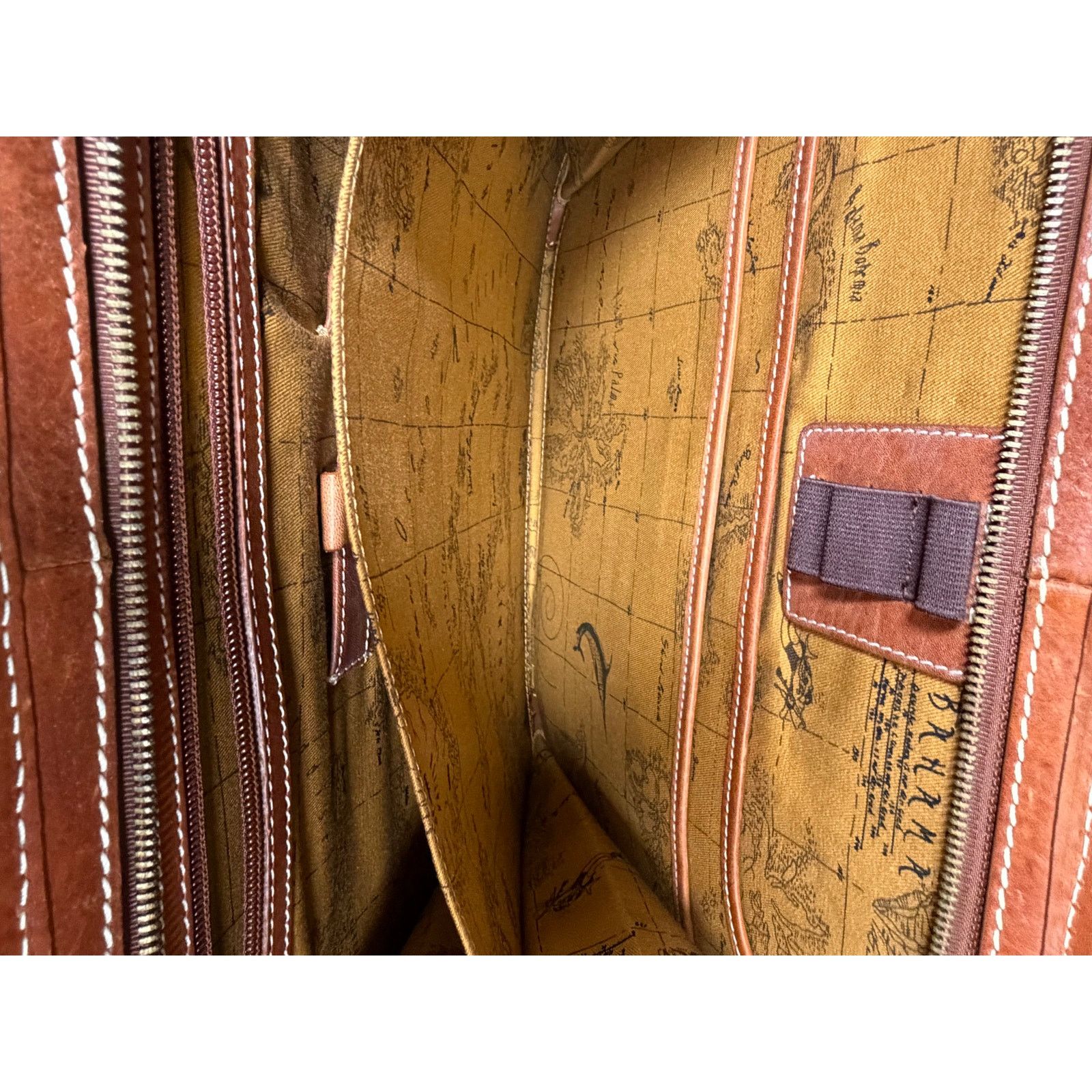 Tommy Bahama Vintage Tommy Bahama Leather/Canvas Portfolio Brief Folder Size ONE SIZE - 10 Thumbnail