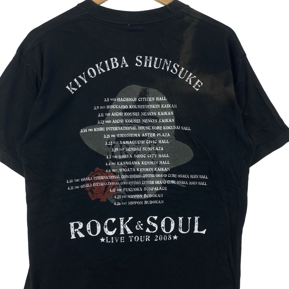 Band Tees Vintage KIYOKIBA SHUNSUKE Rock & Soul Live Tour 2008 Graphic Size US L / EU 52-54 / 3 - 8 Thumbnail