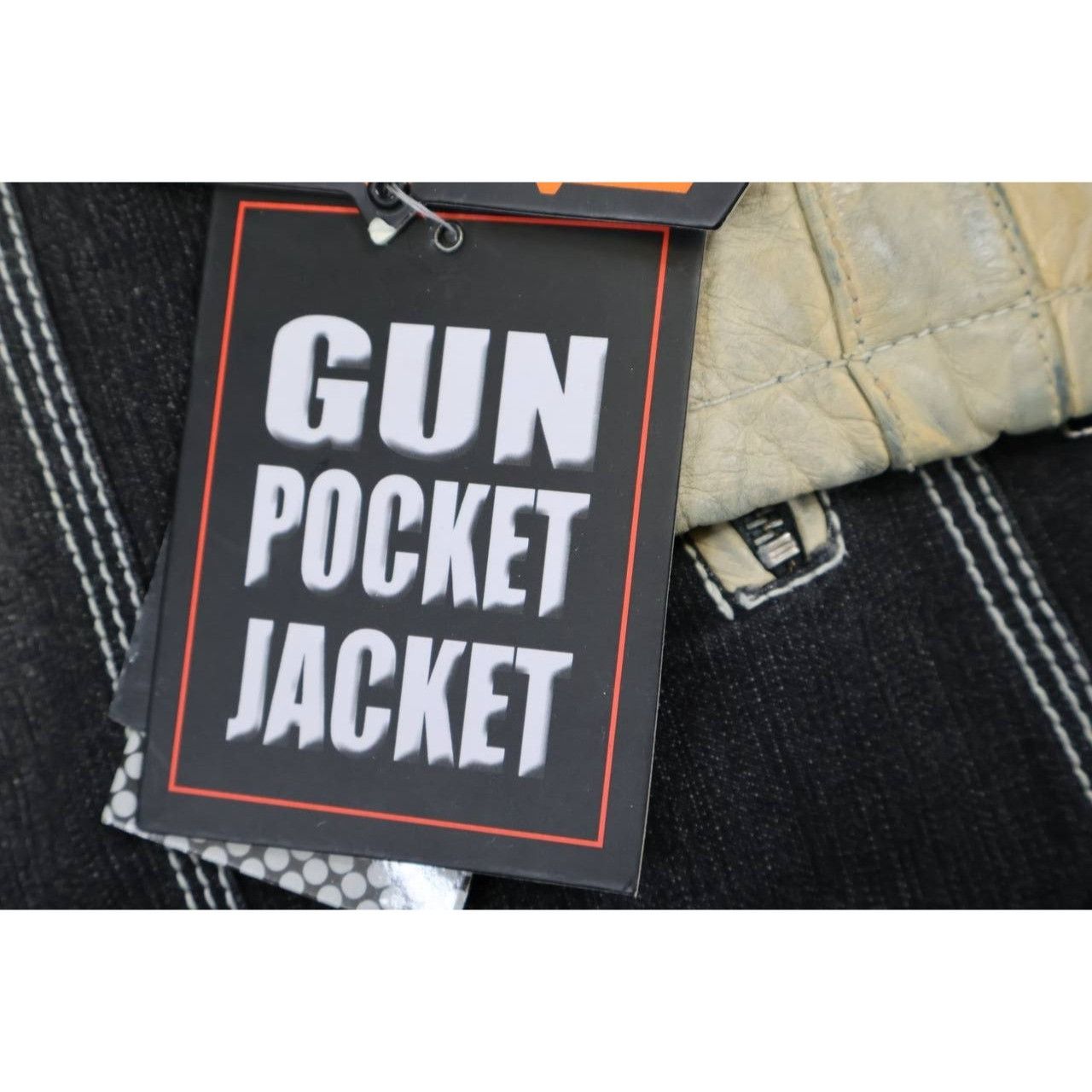 Vintage Milwaukee Leather Classic Denim Jacket w/ Gun Pockets Black Size US XXL / EU 58 / 5 - 9 Thumbnail