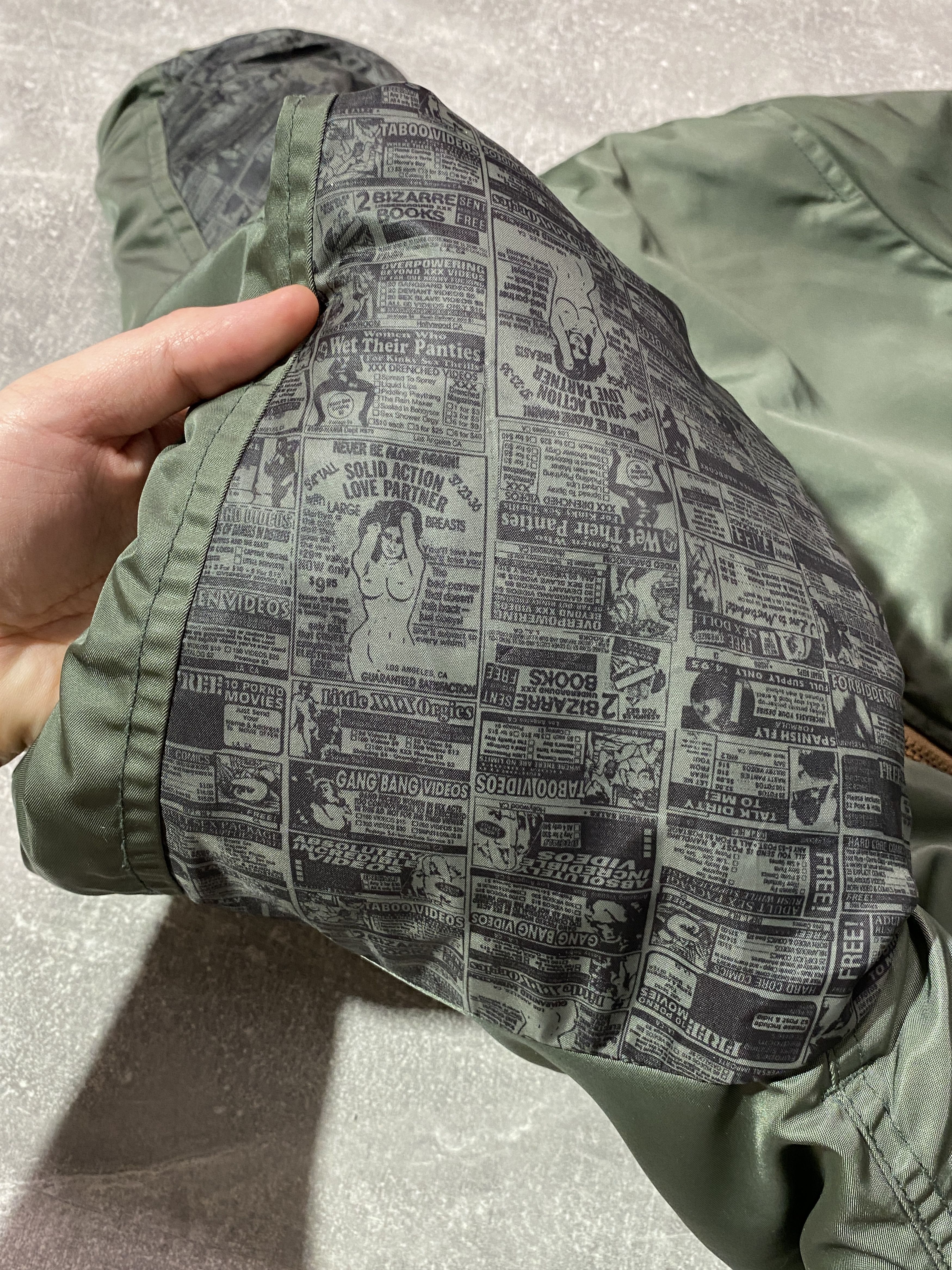 Japanese Brand Vintage 00s WTAPS TABOO VIDEOS MA1 JACKET MILITARY STYLE Size US M / EU 48-50 / 2 - 4 Thumbnail