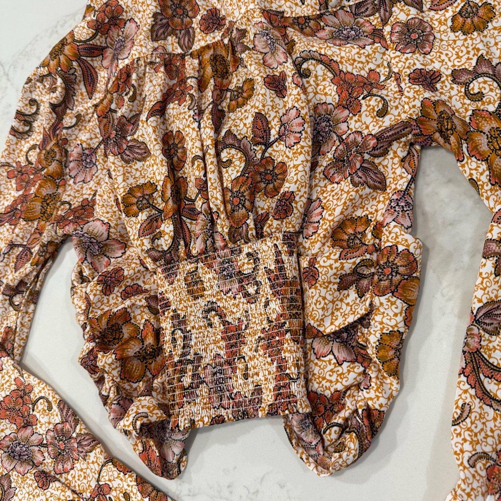 Free People Free People I Got You Long Sleeve Floral Crop Top Womens XS Size XS / US 0-2 / IT 36-38 - 15 Thumbnail