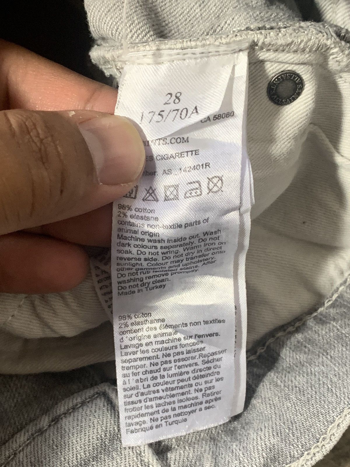 Allsaints Allsaints Skinny Straight jeans Size US 27 - 8 Thumbnail