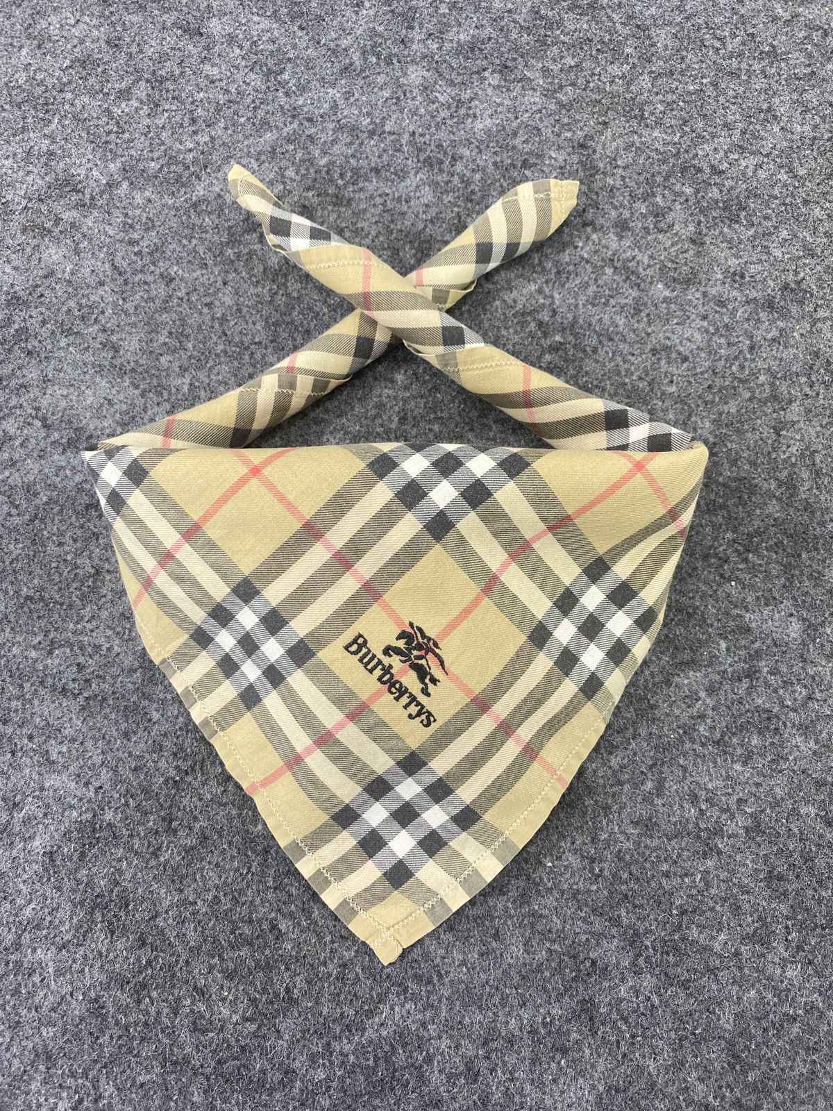 Burberry × Vintage Burberry Handkerchief / Bandana / Neckerchief-B098 Size ONE SIZE - 2 Thumbnail