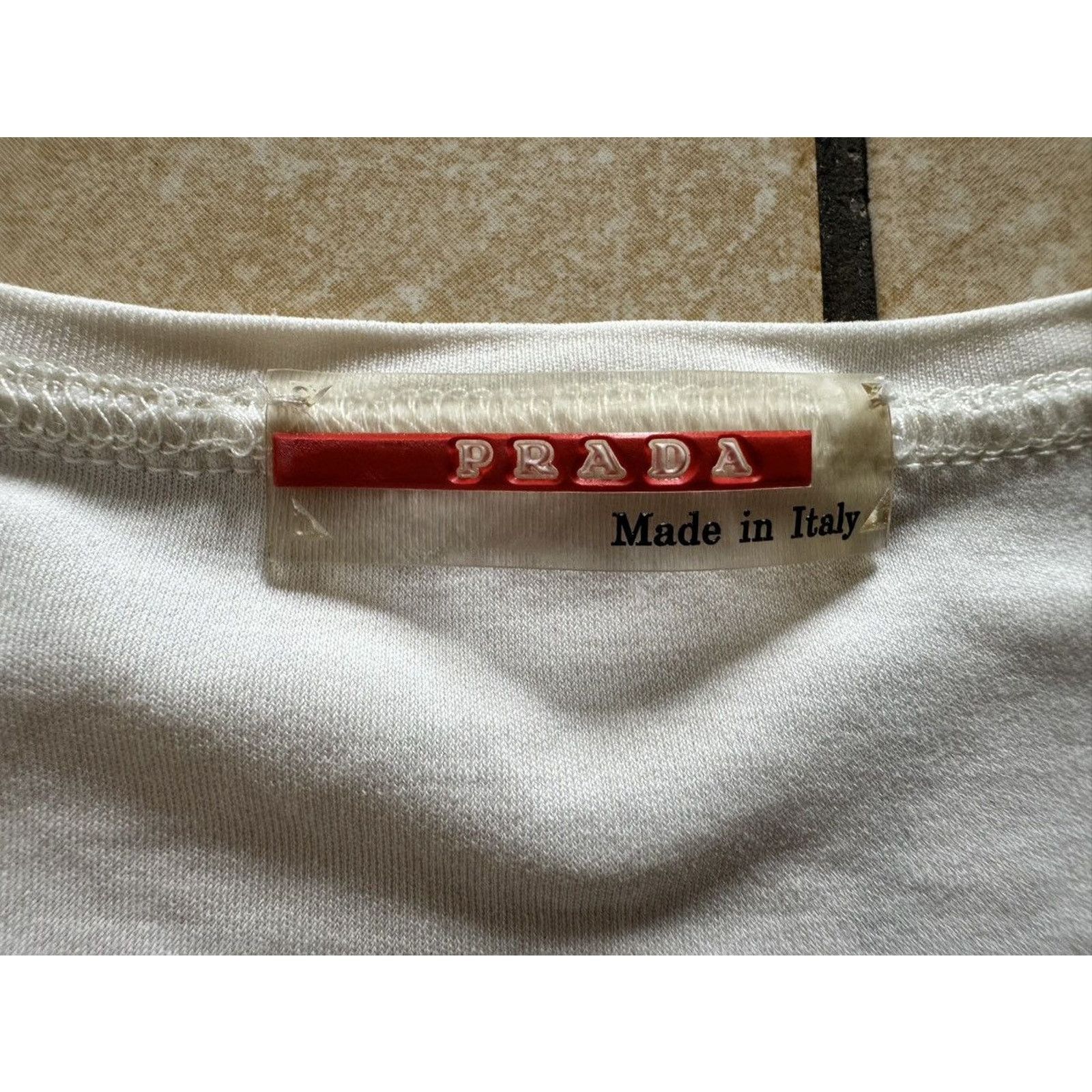Prada Prada Linea Rossa Archive Red Tab T-Shirt Size US S / EU 44-46 / 1 - 2 Thumbnail