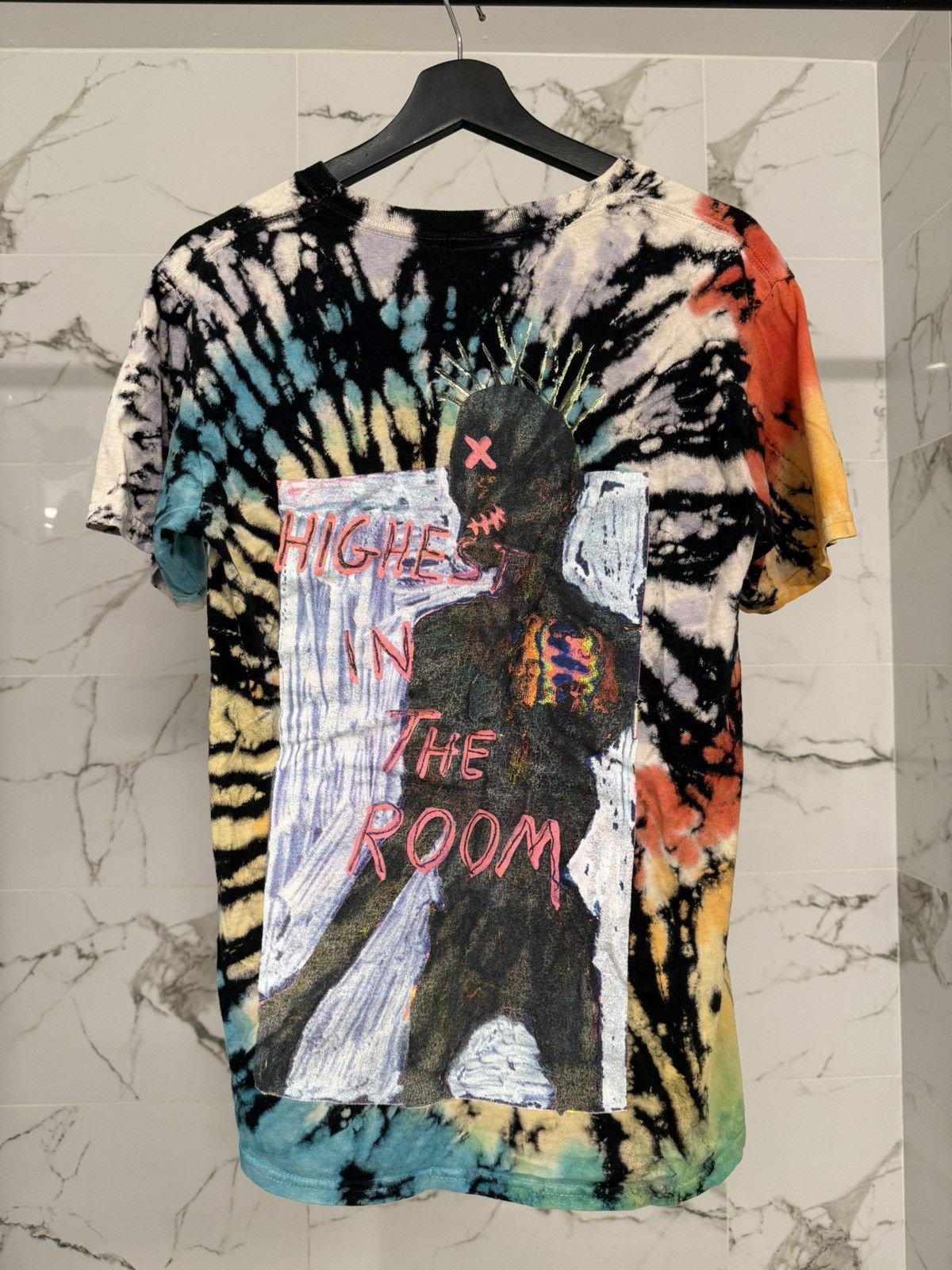 Travis Scott TRAVIS SCOTT ‘HIGHEST IN THE ROOM’ T-SHIRT TIE DYE SIZE S!🎨 Size US S / EU 44-46 / 1 - 2 Thumbnail