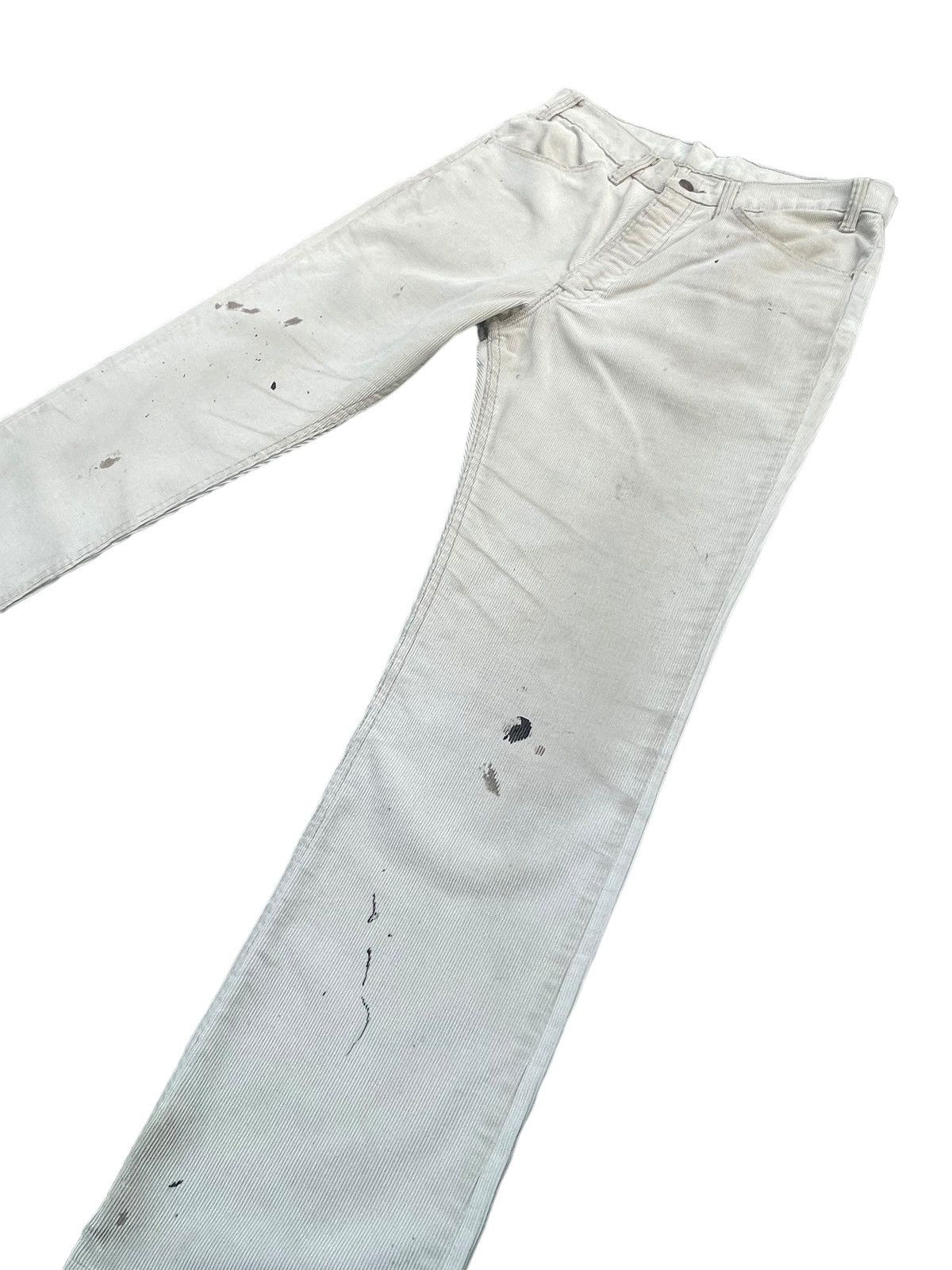 Levi's Vintage 80’s Levis Coduroy White Tab Painted Stain Size US 33 - 2 Thumbnail