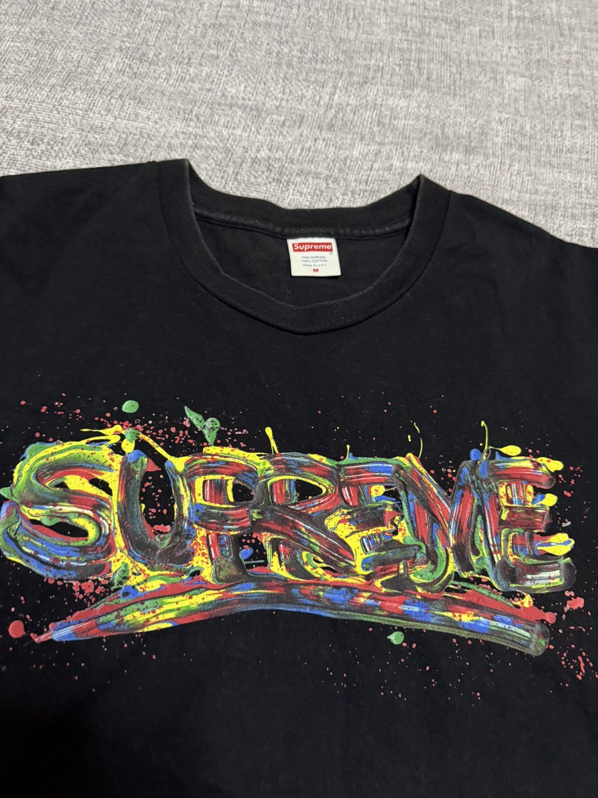 Supreme Supreme paint logo tee T-shirt Size US M / EU 48-50 / 2 - 2 Thumbnail
