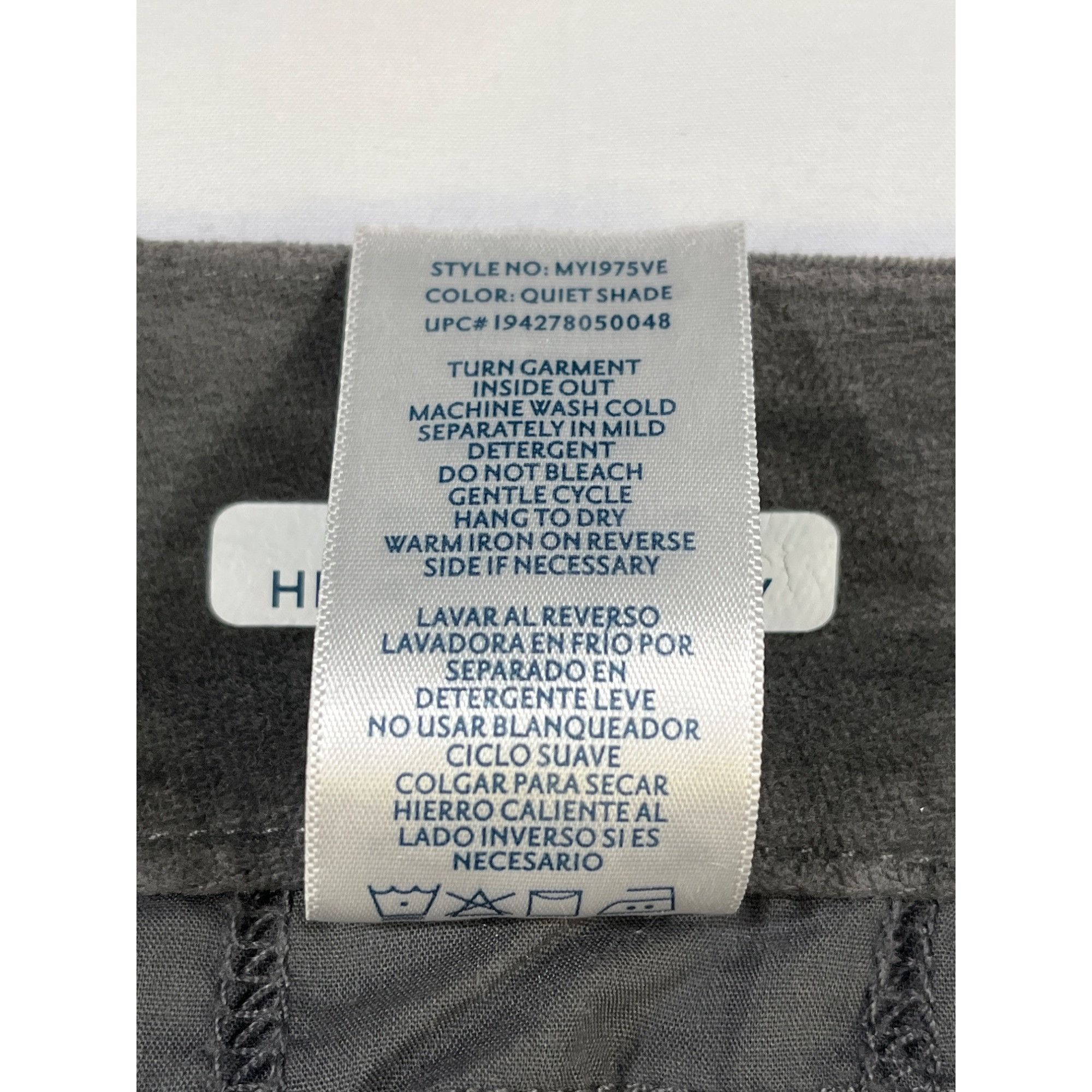 Seven 7 Seven 7 Women's Grey High Rise Velvet Pants/Skinny Size 8 SK Size 30" / US 8 / IT 44 - 8 Thumbnail