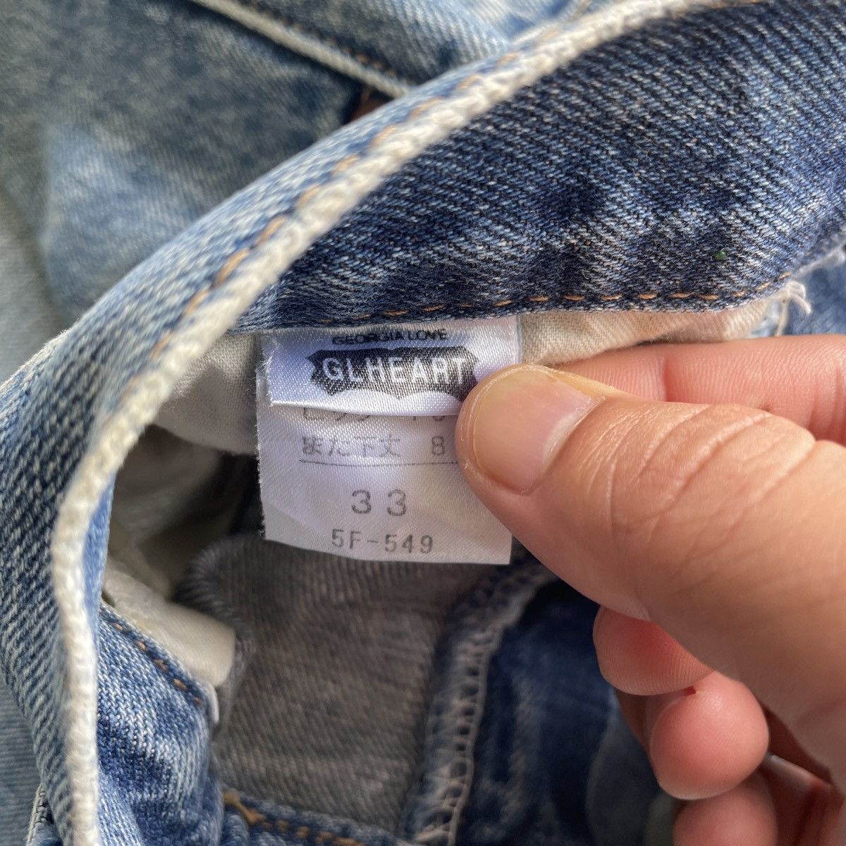 Japanese Brand Vintage Japan GLHEART Jeans Distressed Faded Denim Pants W31 Size US 31 - 8 Thumbnail