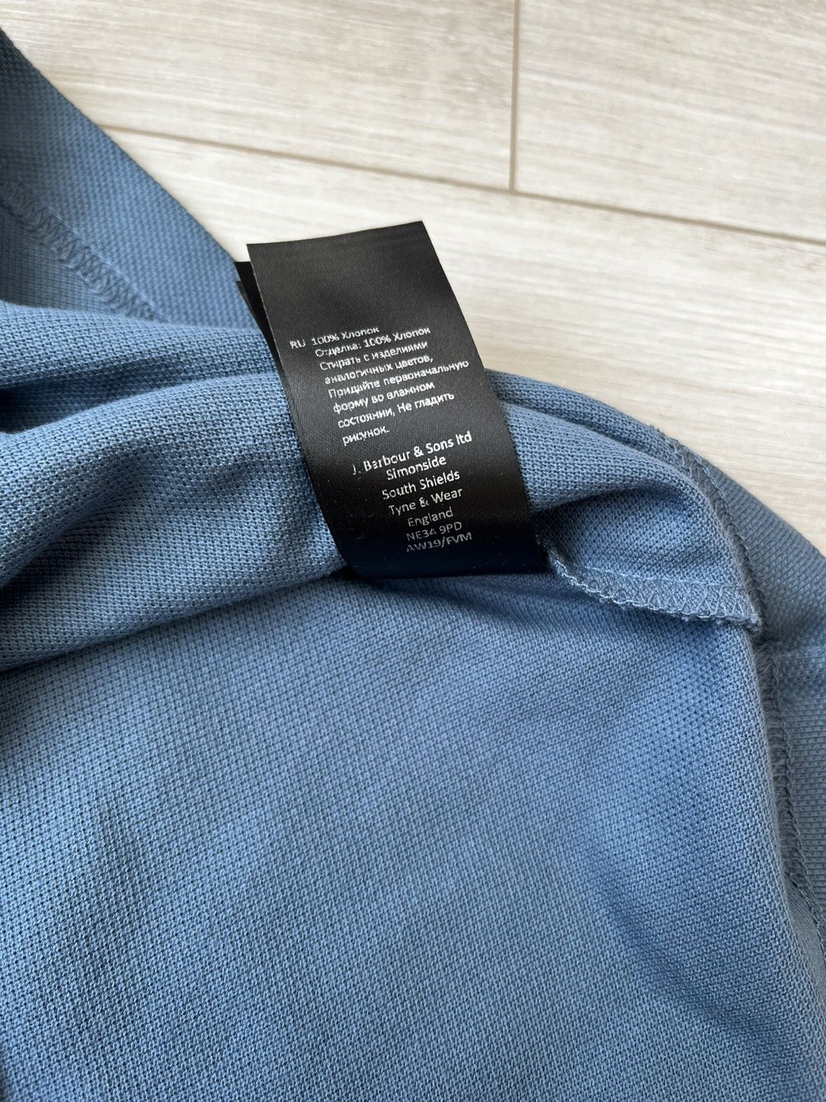 Barbour New Barbour Men's Polo Shirt | Dusk Blue | Size Size US M / EU 48-50 / 2 - 7 Thumbnail