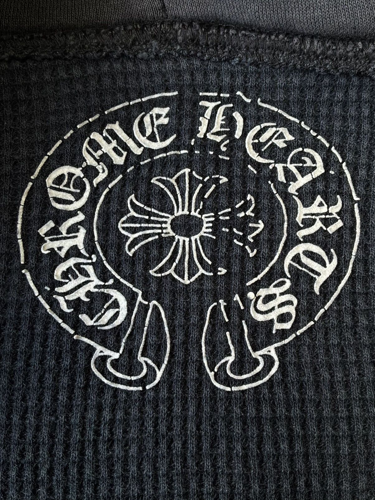 Chrome Hearts 2000s Chrome Hearts - Tonal Cross Thermal Zip Hoodie Size US M / EU 48-50 / 2 - 16 Thumbnail