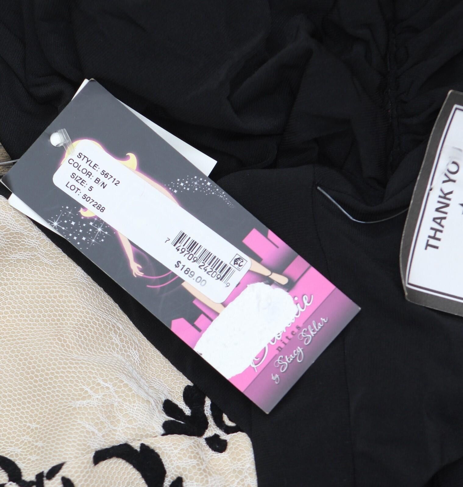 Other Blondie Nites Detail Flowy Gown Dress 56712 Black / Nude 5 Size M / US 6-8 / IT 42-44 - 3 Thumbnail