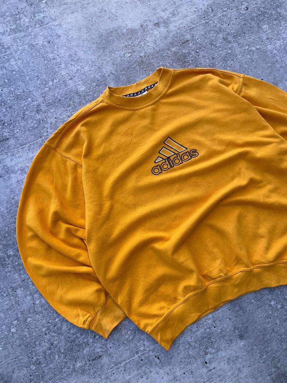 Adidas × Vintage Vintage 00s Adidas Big Logo Sweatshirt Y2K Size US L / EU 52-54 / 3 - 2 Thumbnail