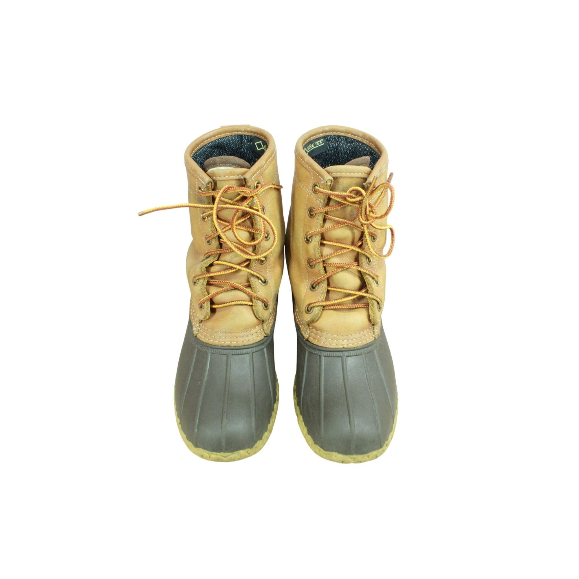 Goretex LL Bean Leather 8" Goretex Insulated Ankle Duck Boots Size US 7 / IT 37 - 4 Thumbnail