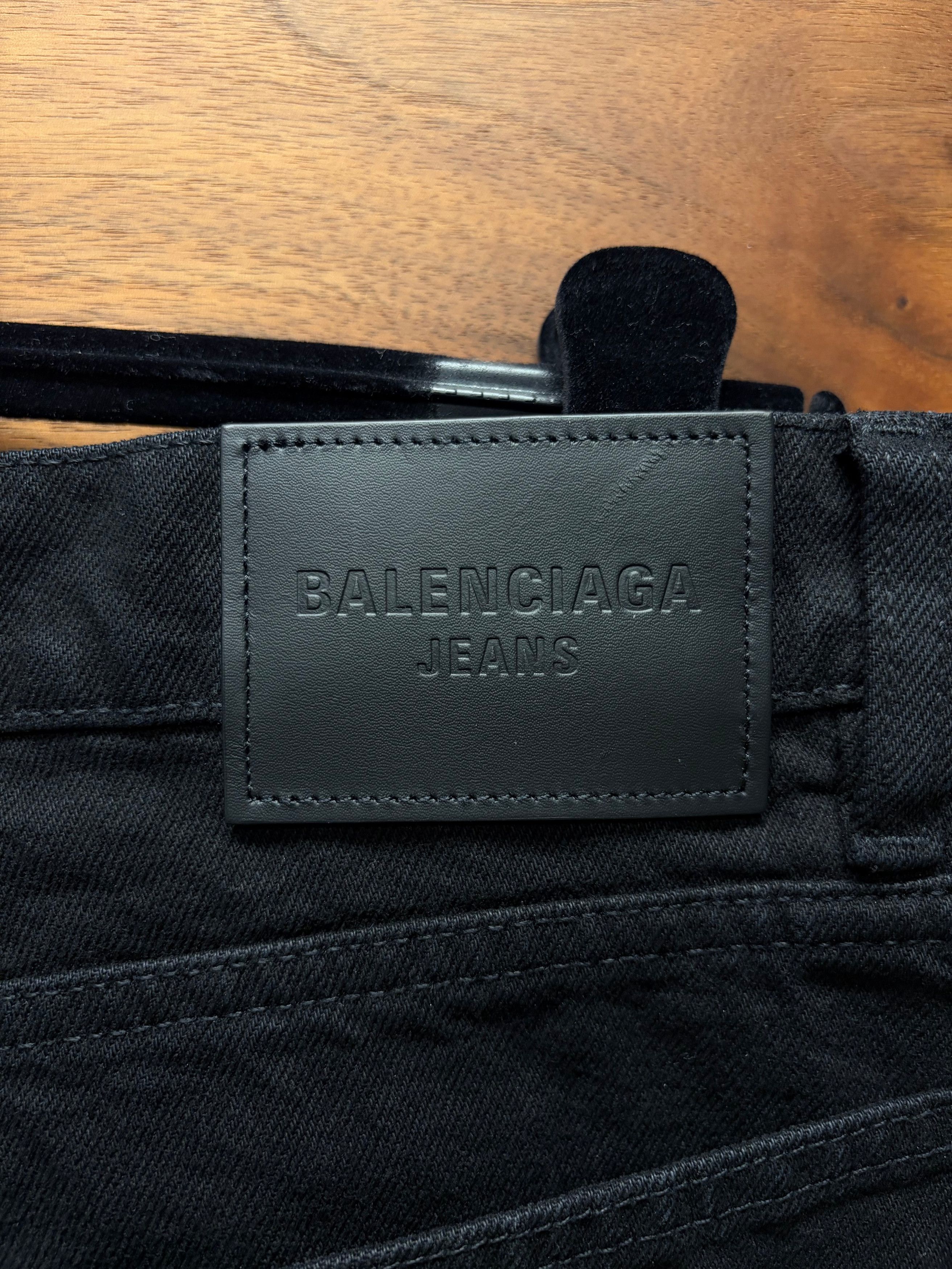 Balenciaga 2023 Balenciaga Black ‘Loose Fit Jeans’ Heavyweight Denim Size US 32 / EU 48 - 4 Thumbnail