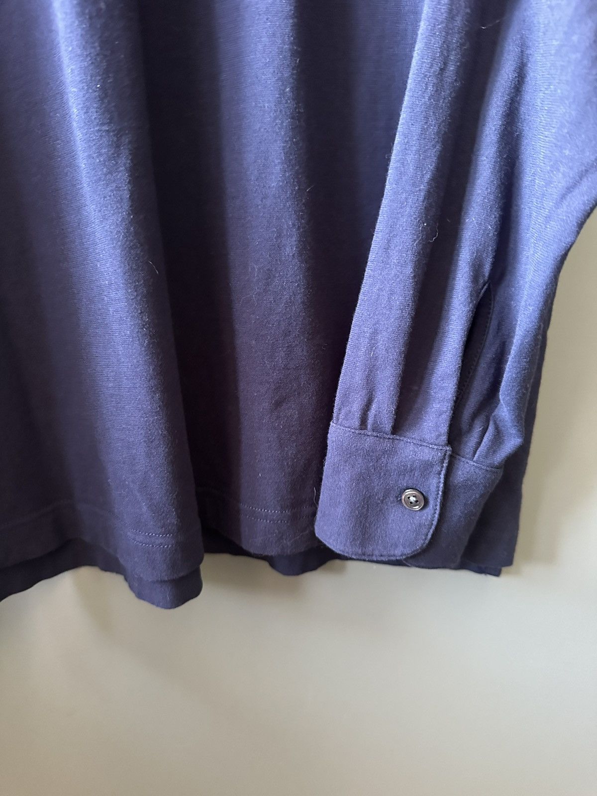 Suitsupply Suitsupply Cotton Blend Collar Navy Long Sleeve Size L Size US L / EU 52-54 / 3 - 4 Thumbnail