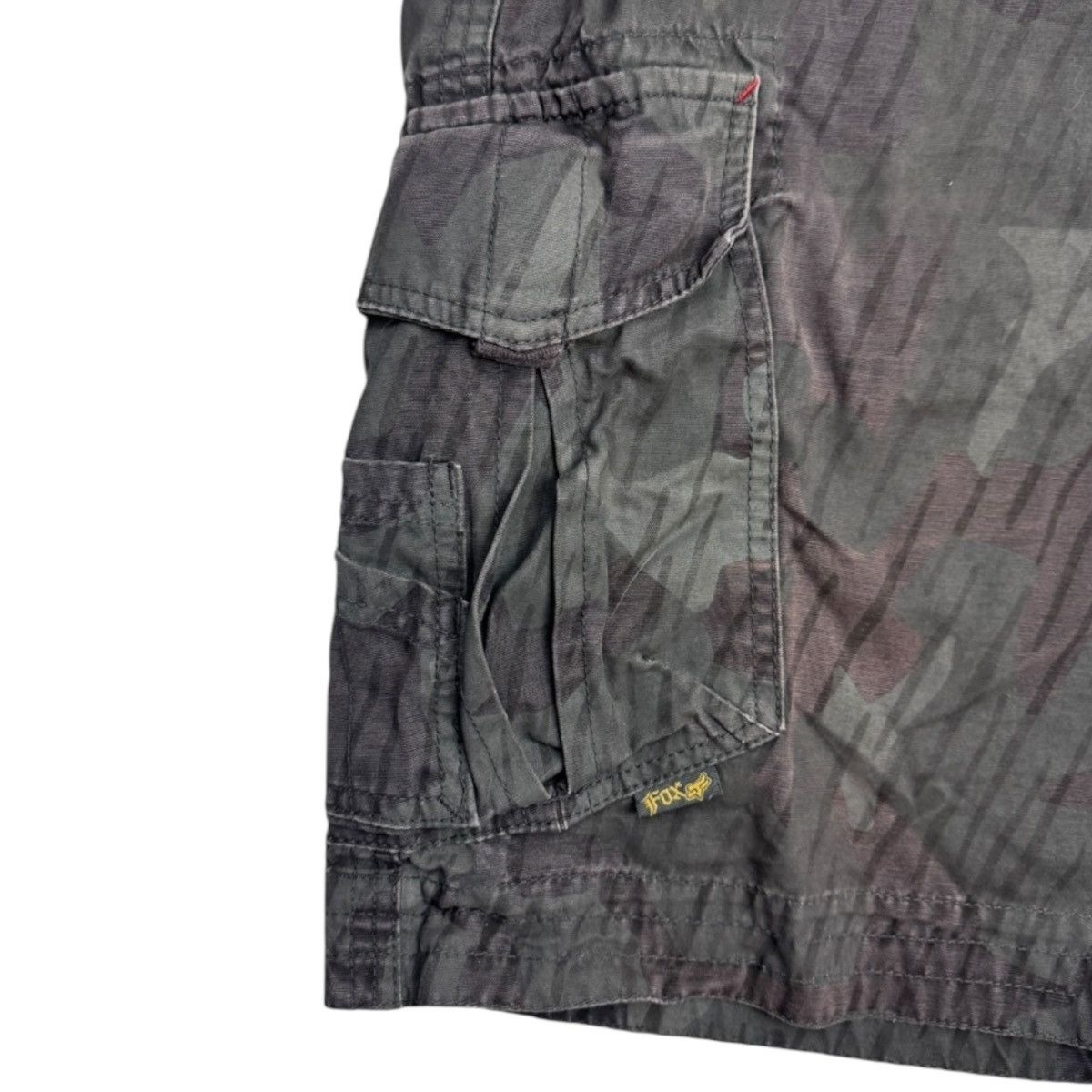 Fox Racing Y2K Fox Racing Embroidered Bark Camo Cargo Shorts Size US 38 / EU 54 - 6 Thumbnail