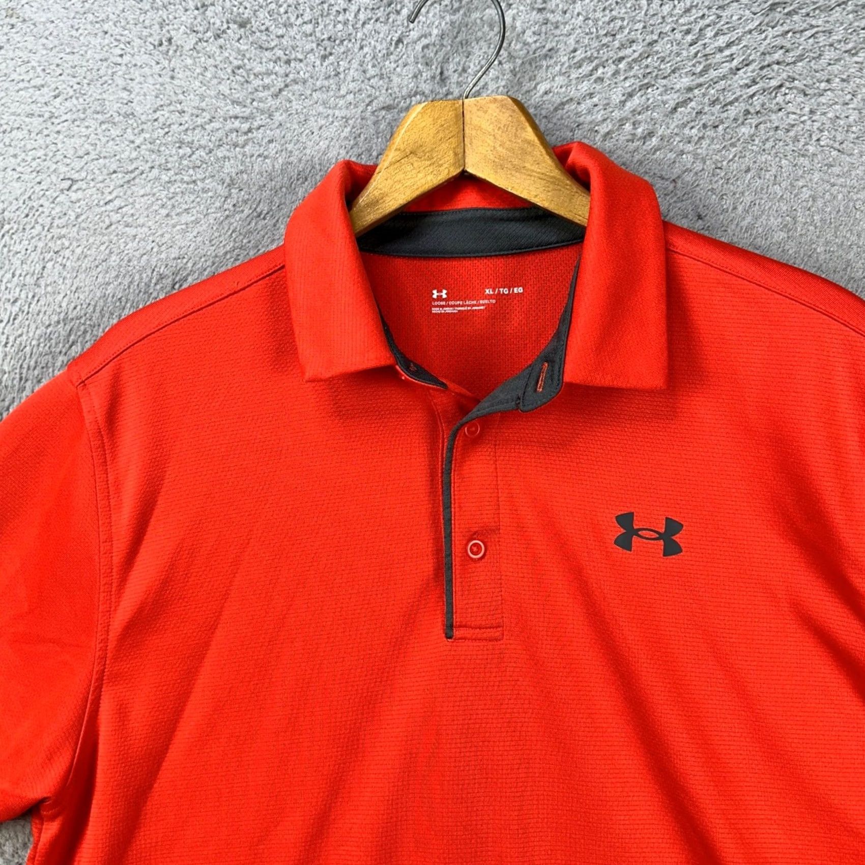 Under Armour Under Armour Golf Polo Shirt Mens XL Orange Short Sleeve Athletic Logo Rugby Polo Size US XL / EU 56 / 4 - 6 Thumbnail