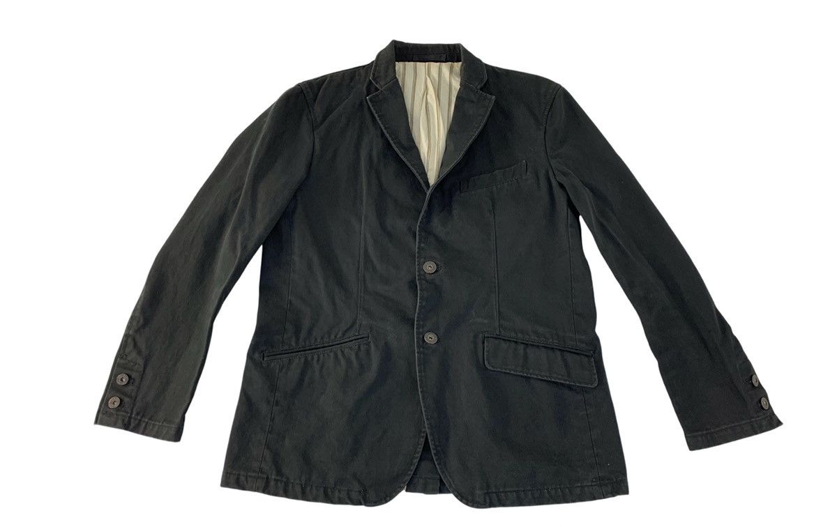 Japanese Brand Vintage Kansai Yamamoto Black Khakis Coat Jacket Size US L / EU 52-54 / 3 - 1 Thumbnail