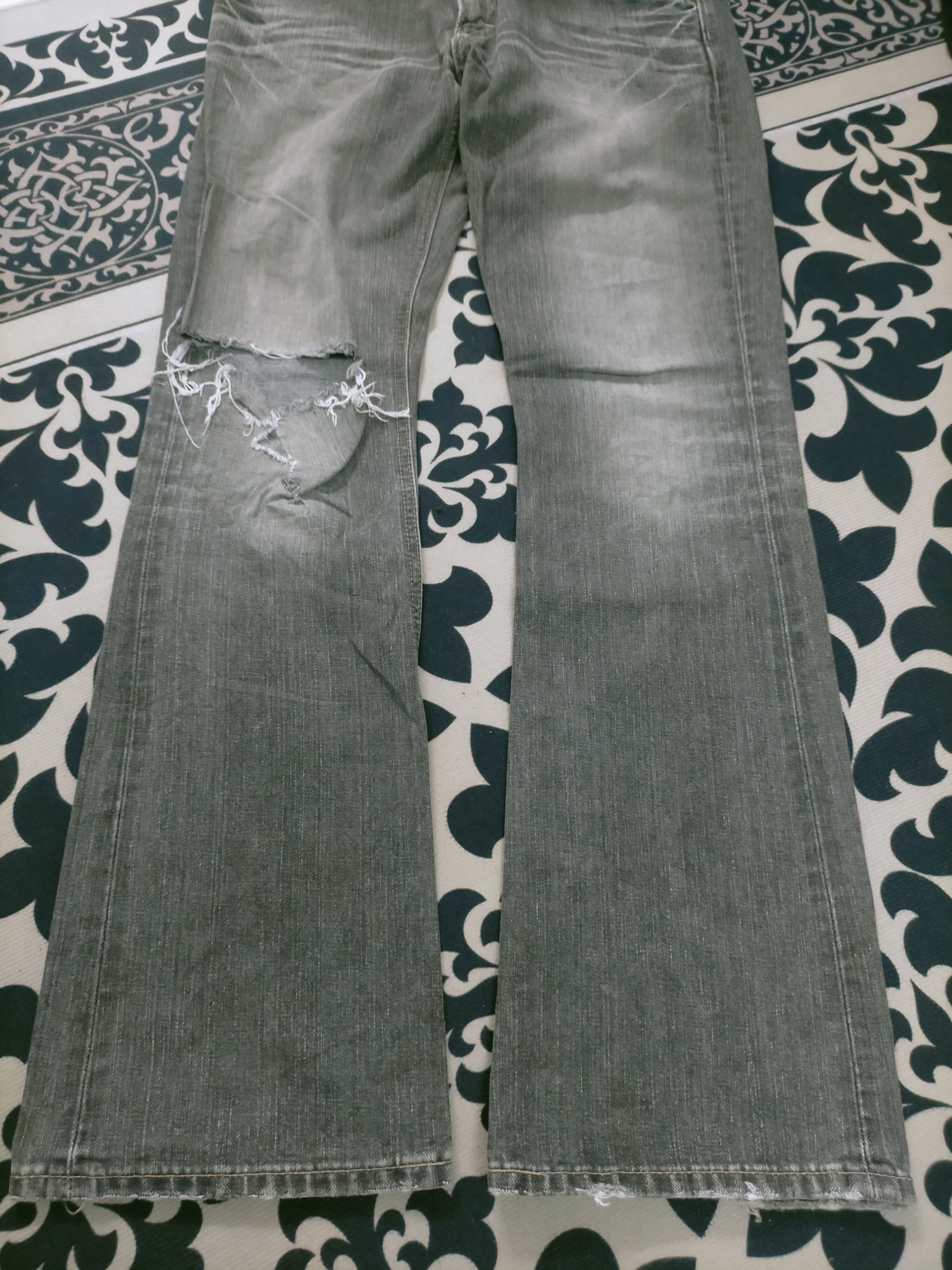 If Six Was Nine 🔥 Vintage Distressed Lee Riders Mudwash Flared Jeans Size US 30 / EU 46 - 2 Thumbnail