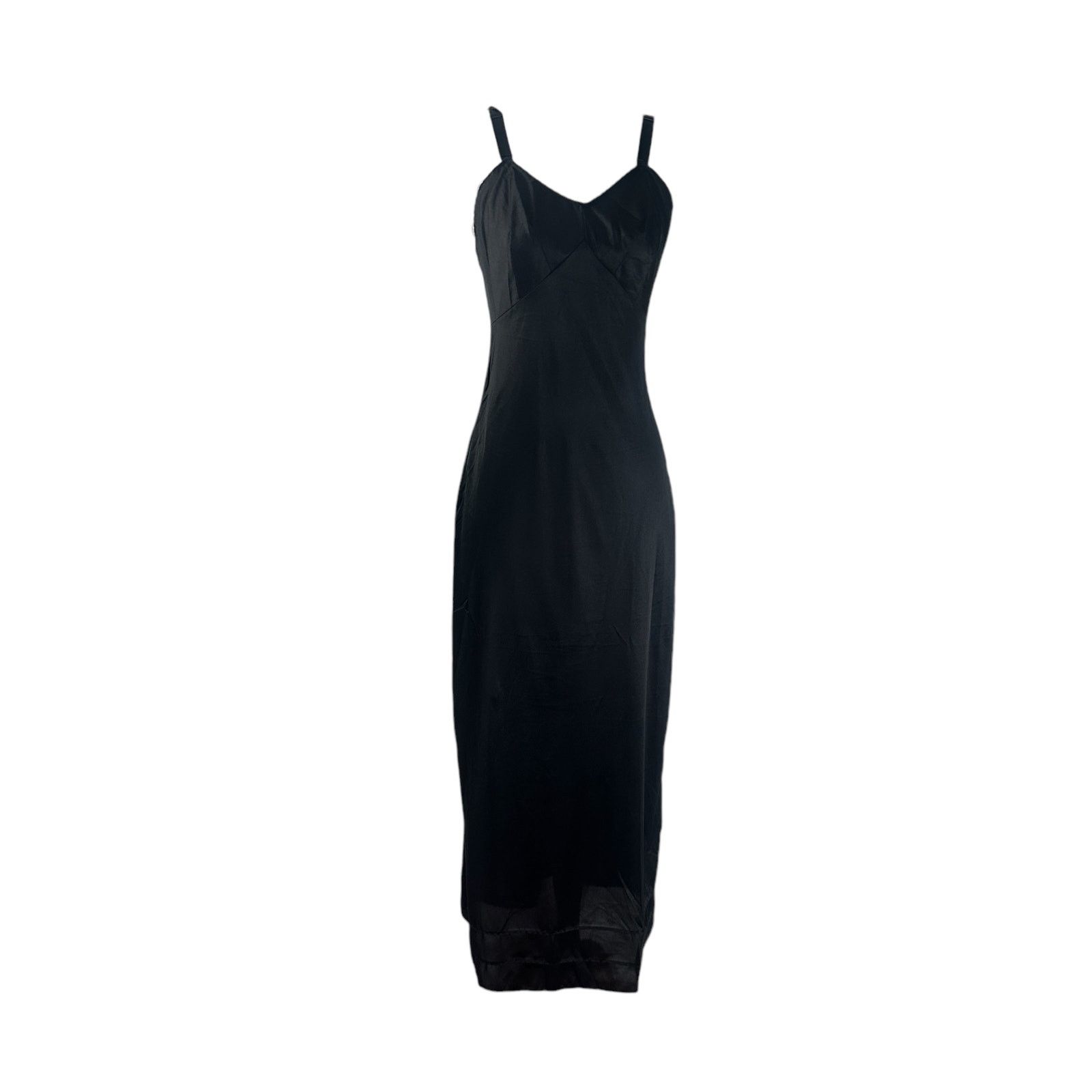 Vintage Vintage 1960s Black Wondermaid Full Maxi Slip Chemise 32 XS Size XS / US 0-2 / IT 36-38 - 5 Thumbnail
