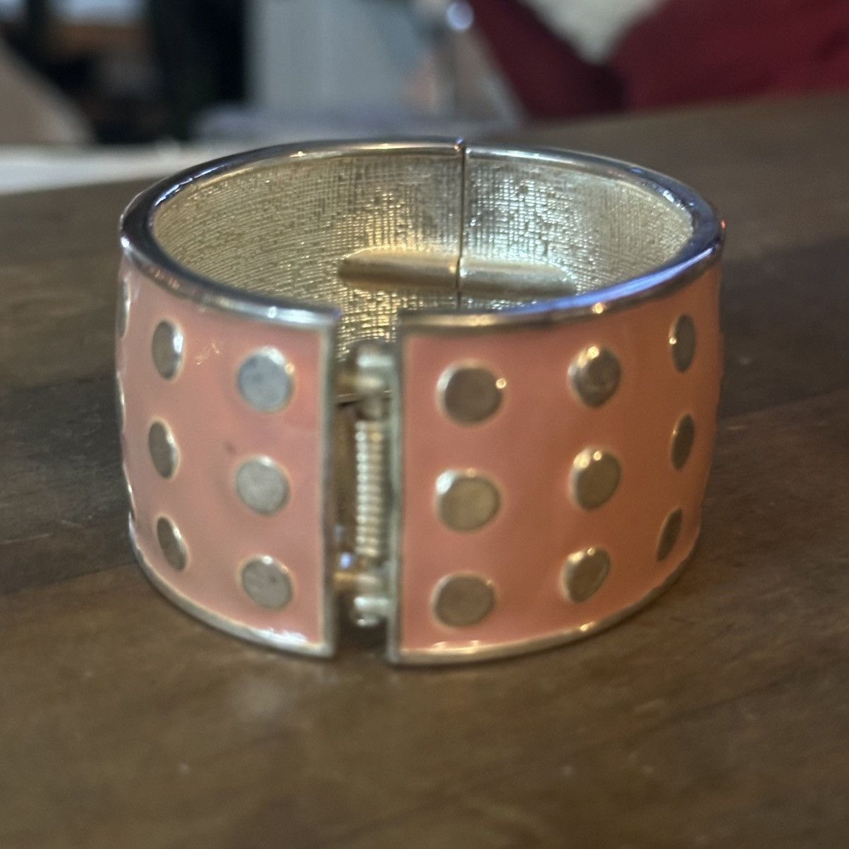 Other Enamel polka dot hinged bangle bracelet Size ONE SIZE - 5 Thumbnail
