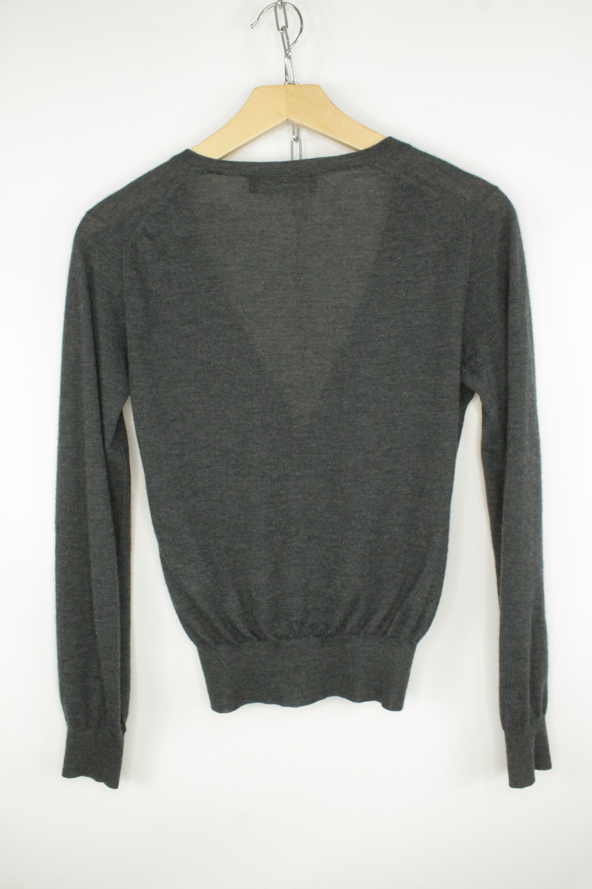 Dolce & Gabbana Dolce & Gabbana Light Gray Cashmere Cardigan Sweater Women's Size XS / US 0-2 / IT 36-38 - 7 Thumbnail