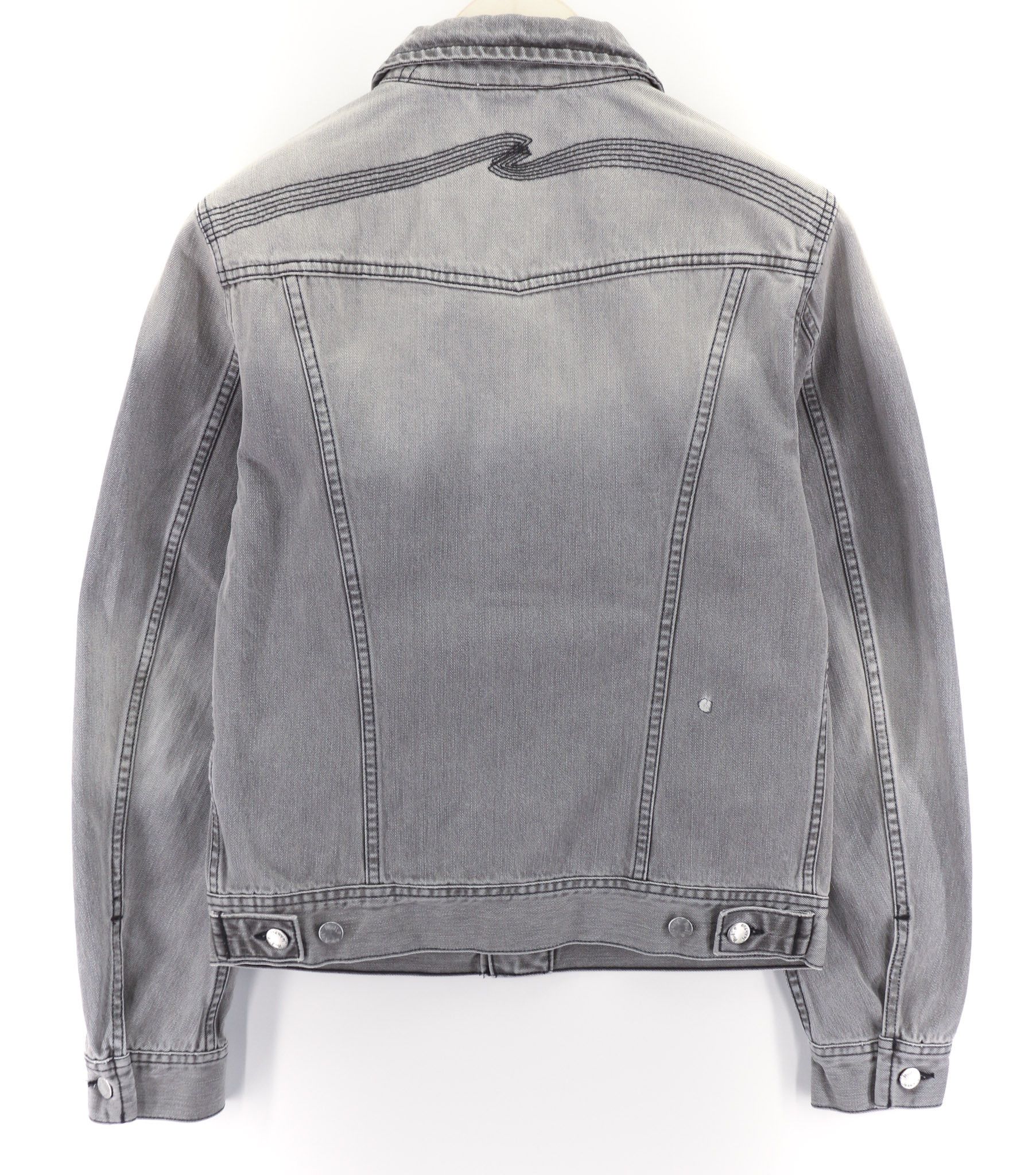 Nudie Jeans CONNY ORG. FOG S Organic Cotton Grey Denim Jacket 80337 Size US S / EU 44-46 / 1 - 2 Thumbnail