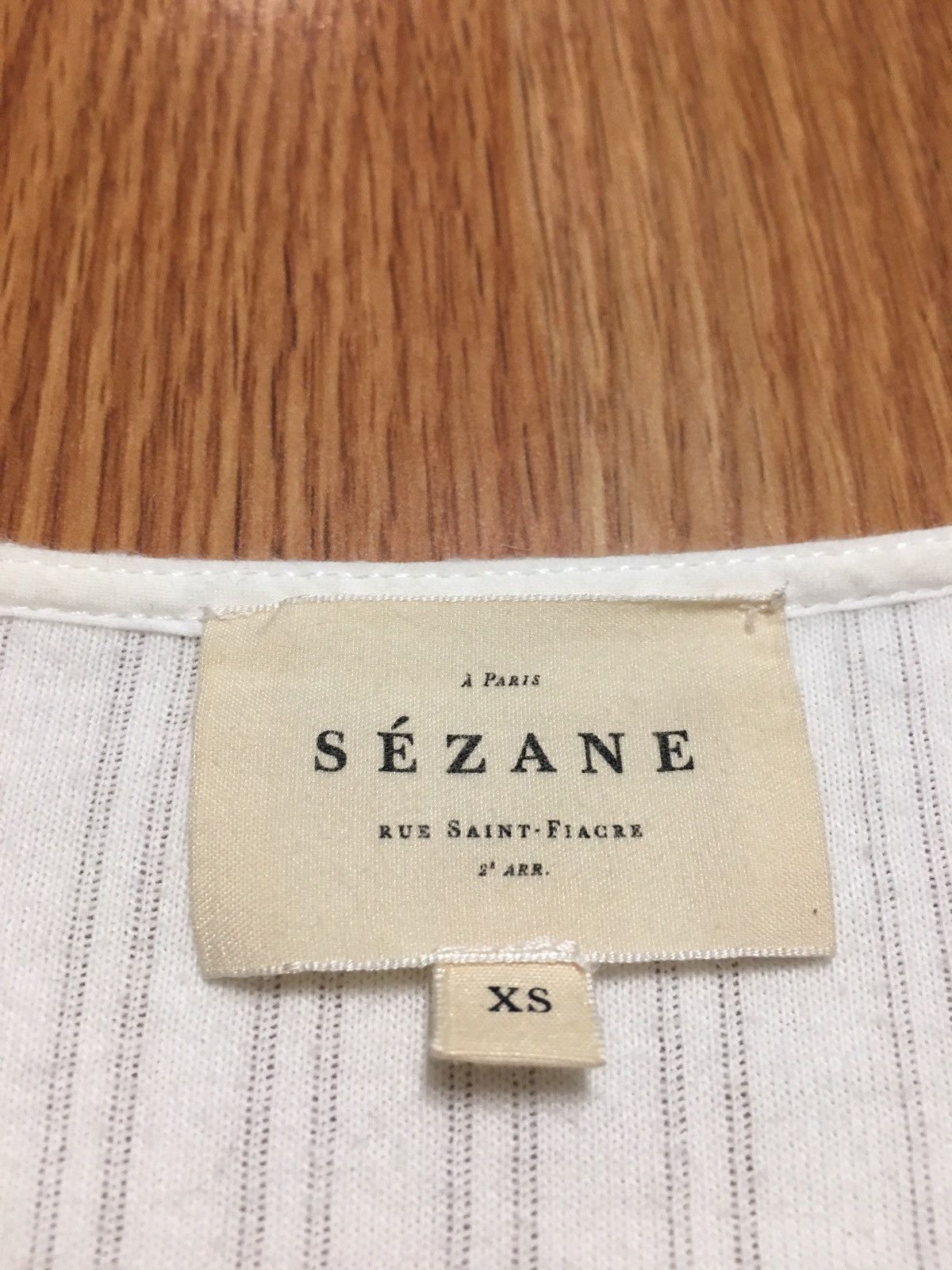 Sezane SEZANE Cotton Womens Stripped T-shirt White Size XS Size XS / US 0-2 / IT 36-38 - 12 Thumbnail