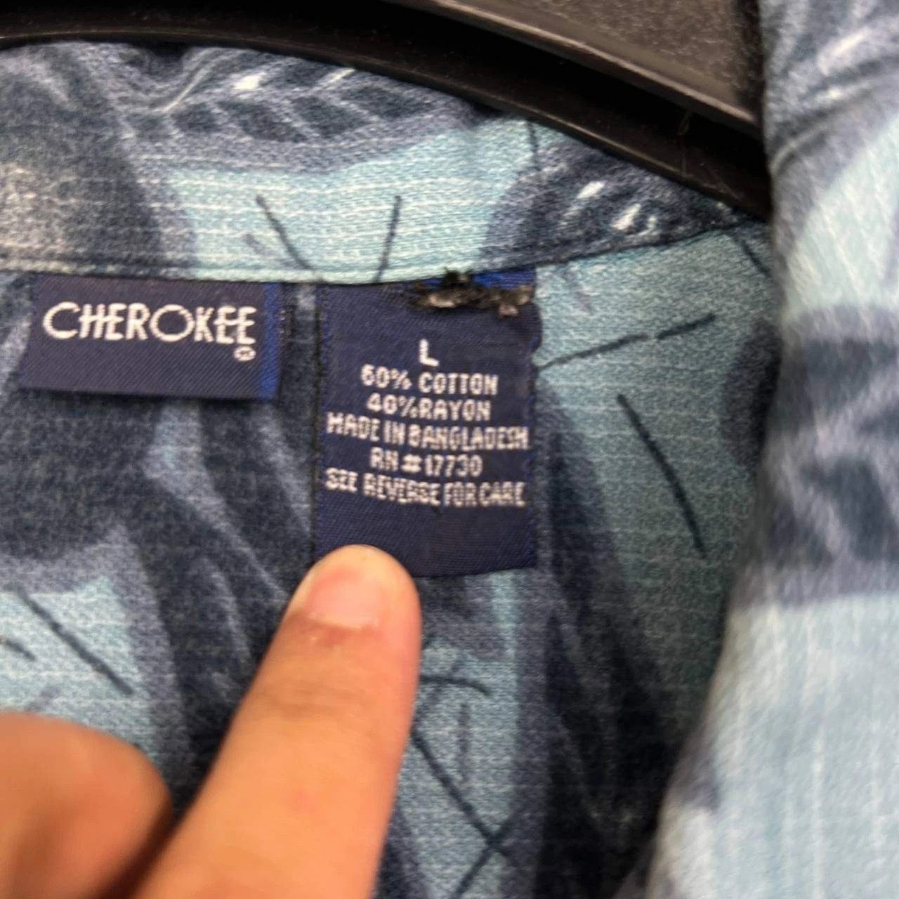 Cherokee Cherokee Shirt Hawaiian Button Up Short Sleeve Collared L Size US L / EU 52-54 / 3 - 6 Thumbnail