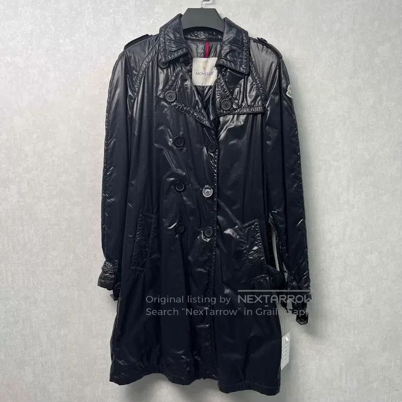 Moncler Moncler Black Mid-Length Women's Trench Coat Size XS / US 0-2 / IT 36-38 - 1 Thumbnail