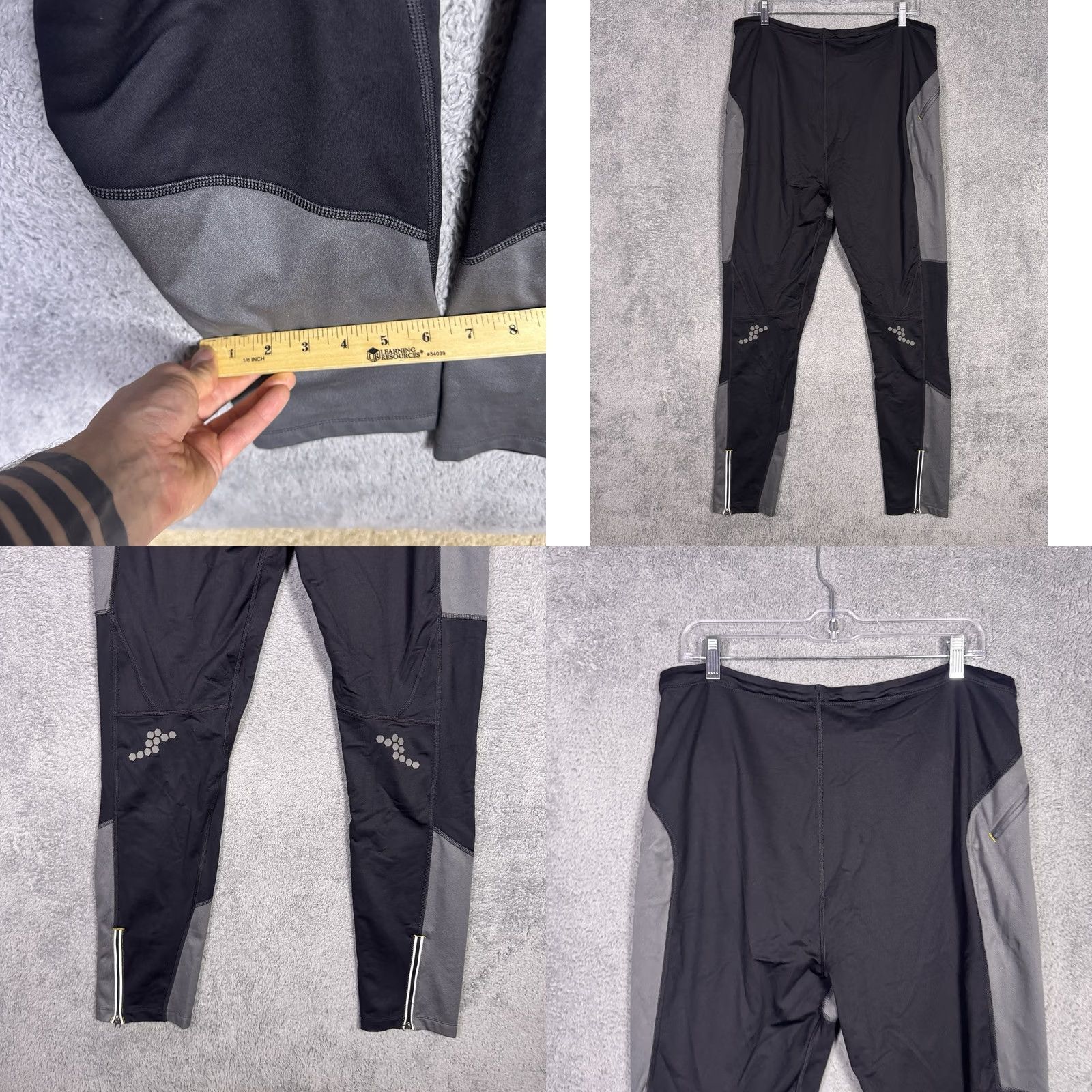 Mountain Hardwear Mountain Hardwear Pants Mens L Black Windstopper Baselayer Reflective Ankle Zip Size US 33 - 9 Thumbnail