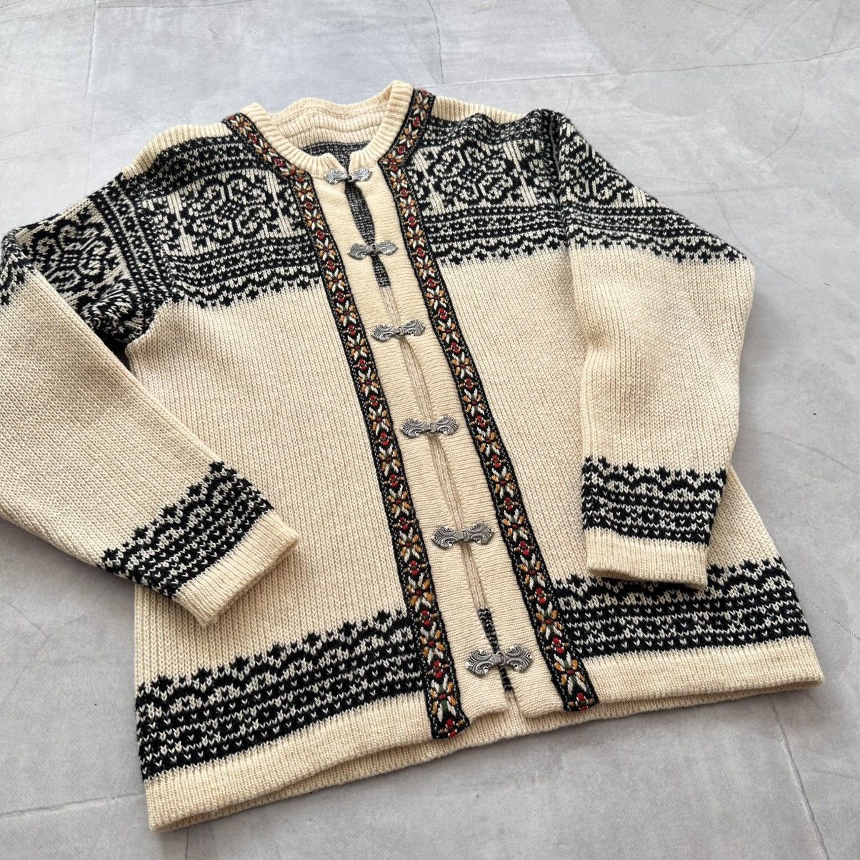 Dale Of Norway 80s 90s Nordic Pattern Knit Cardigan Vintage Dale Of Norway Size US L / EU 52-54 / 3 - 5 Thumbnail