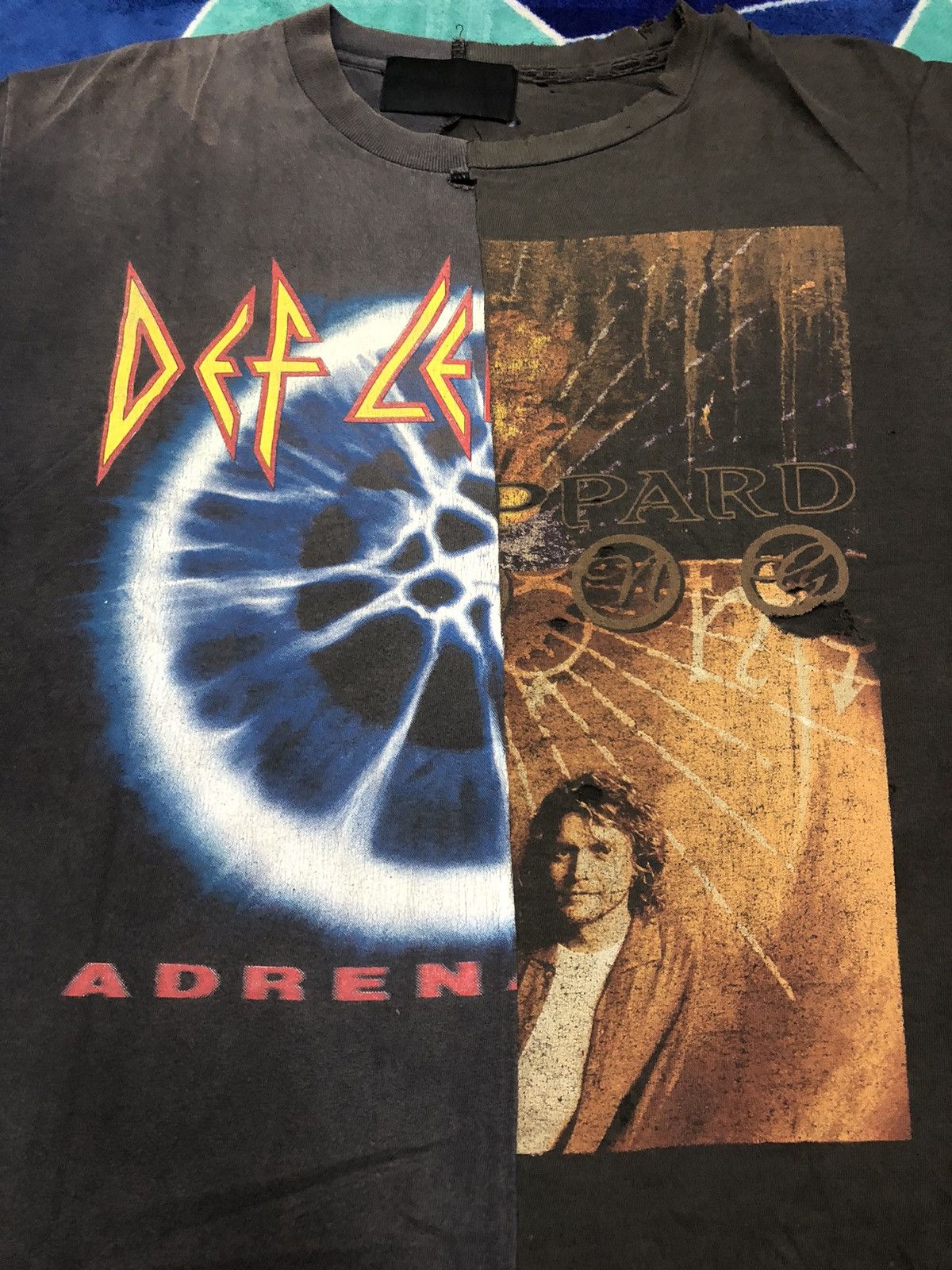 Vintage Vintage custom band shirt DEF LEPPARD Size US XL / EU 56 / 4 - 2 Thumbnail