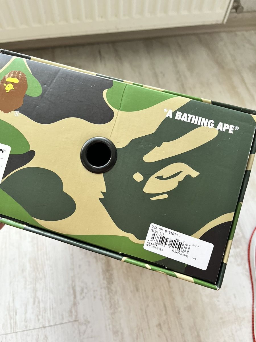Bape A Bathing Ape Bape Sta Mid Red White Brown Sneakers US 10 Size US 10 / EU 43 - 19 Thumbnail