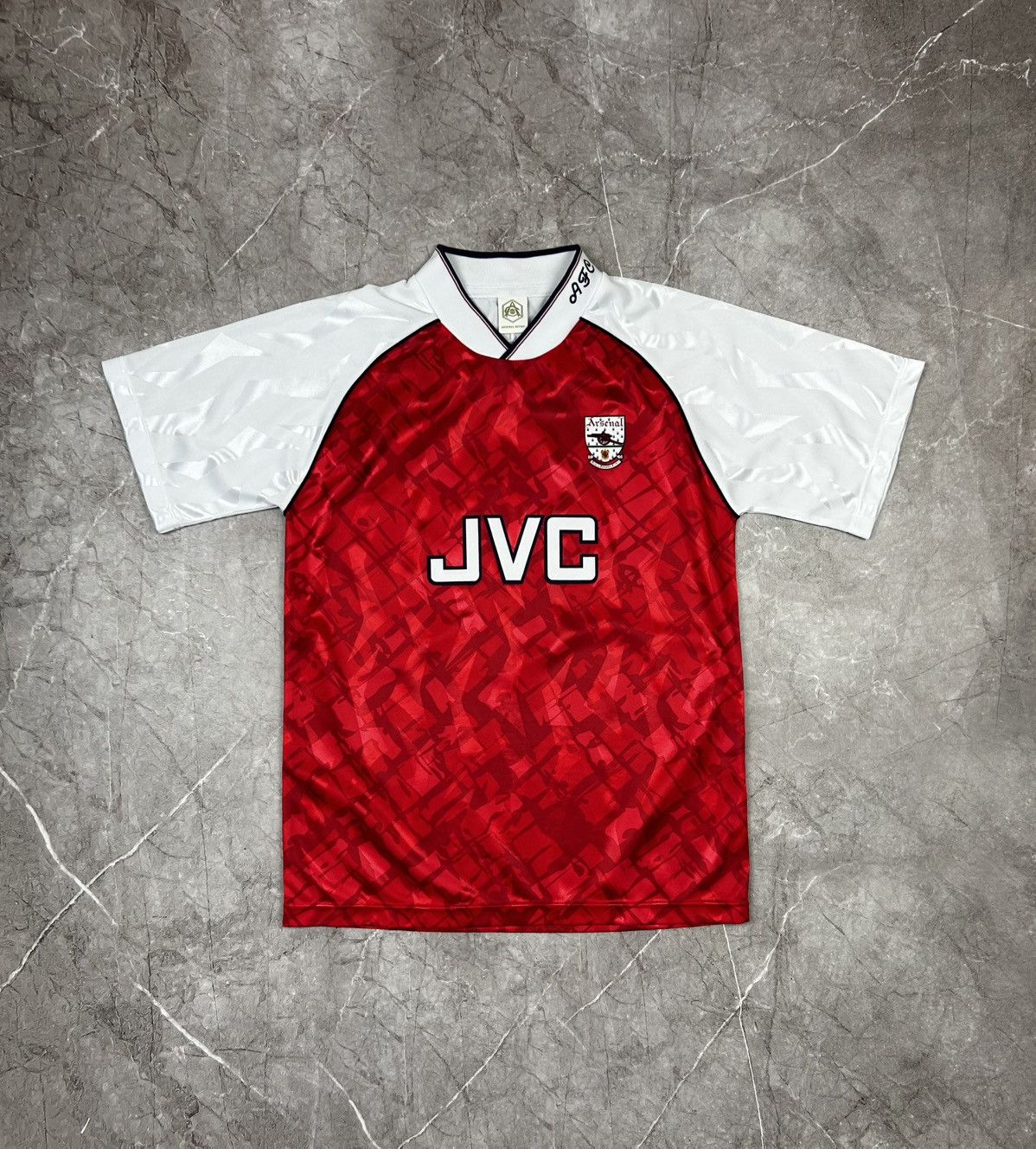 Vintage ARSENAL LONDON 1990 1992 FOOTBALL SOCCER JERSEY SCORE DRAW Size US M / EU 48-50 / 2 - 1 Thumbnail