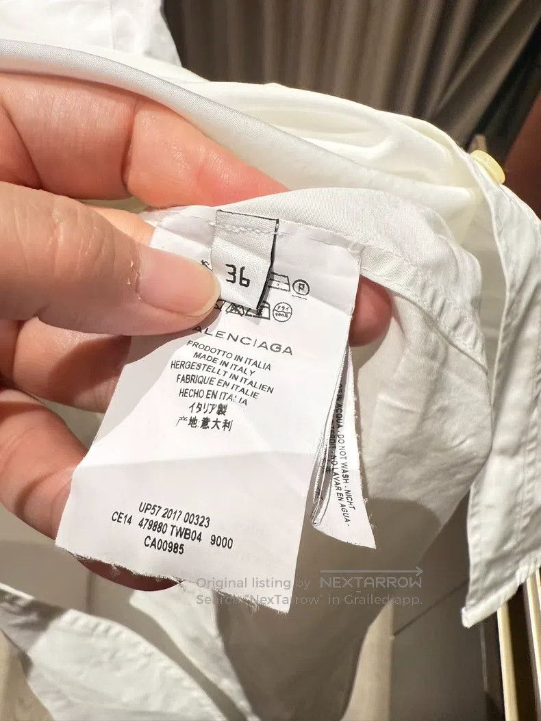 Balenciaga Balenciaga Classic White Shirt Size XS / US 0-2 / IT 36-38 - 5 Thumbnail