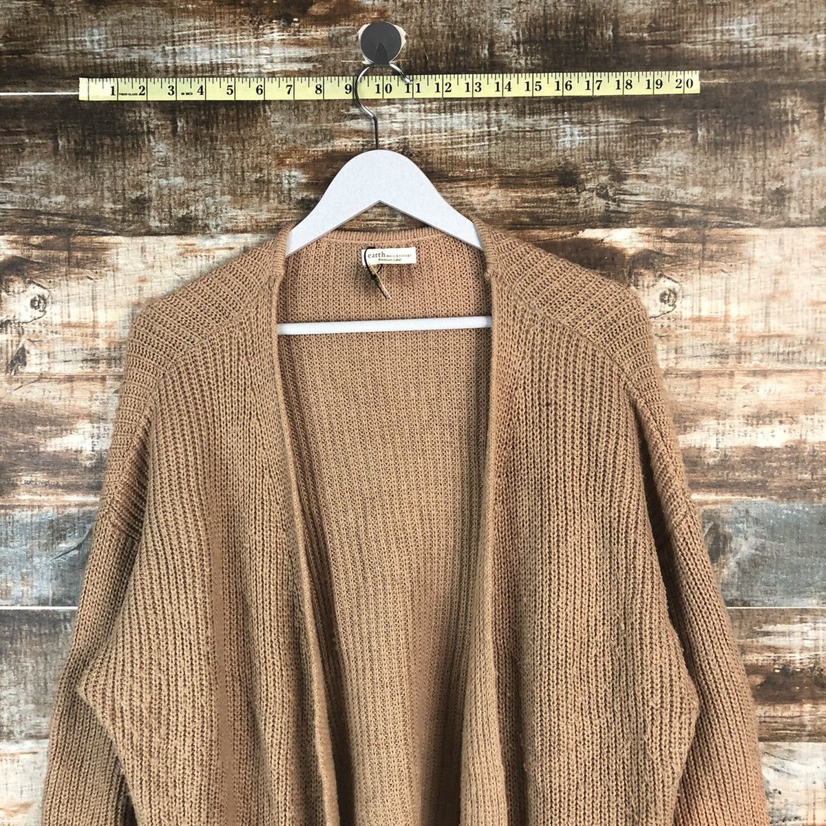 Japanese Brand Earth Music & Econology Brown Cardigan Knitwear #A2272 Size XL / US 12-14 / IT 48-50 - 4 Thumbnail