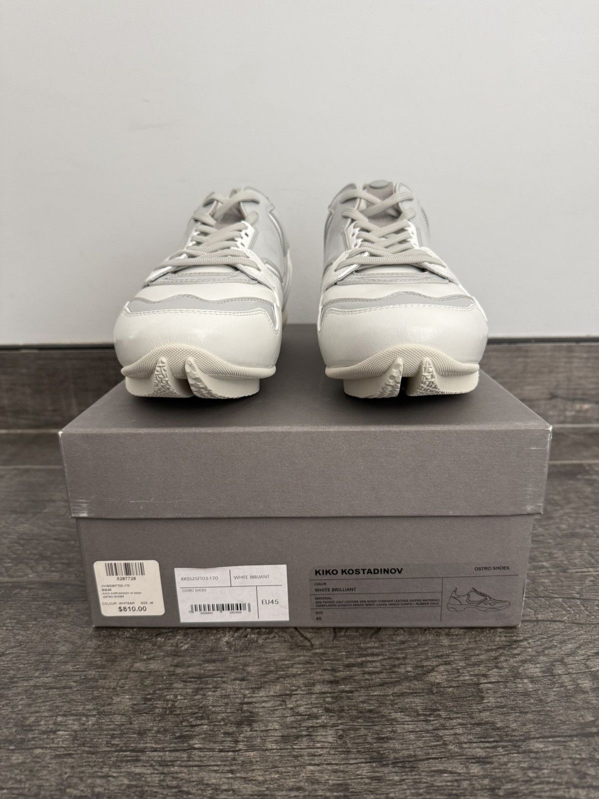 Kiko Kostadinov [NEW] Kiko Kostadinov SS25 Ostro Shoe White Brilliant Size US 12 / EU 45 - 2 Thumbnail