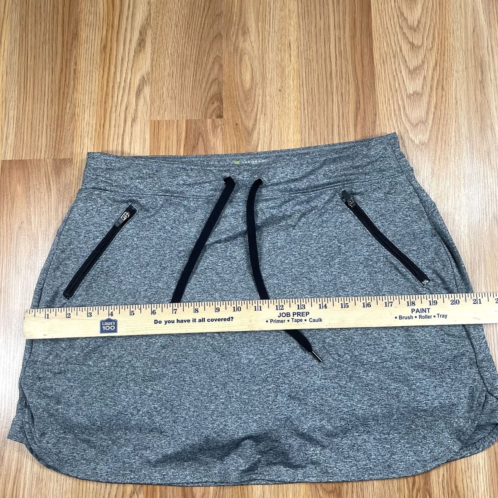 Tek Gear Tek Gear Skort Womens Size Medium Gray DryTek Pull-on Zipper Pocket Above Knee Size 32" / US 10 / IT 46 - 5 Thumbnail