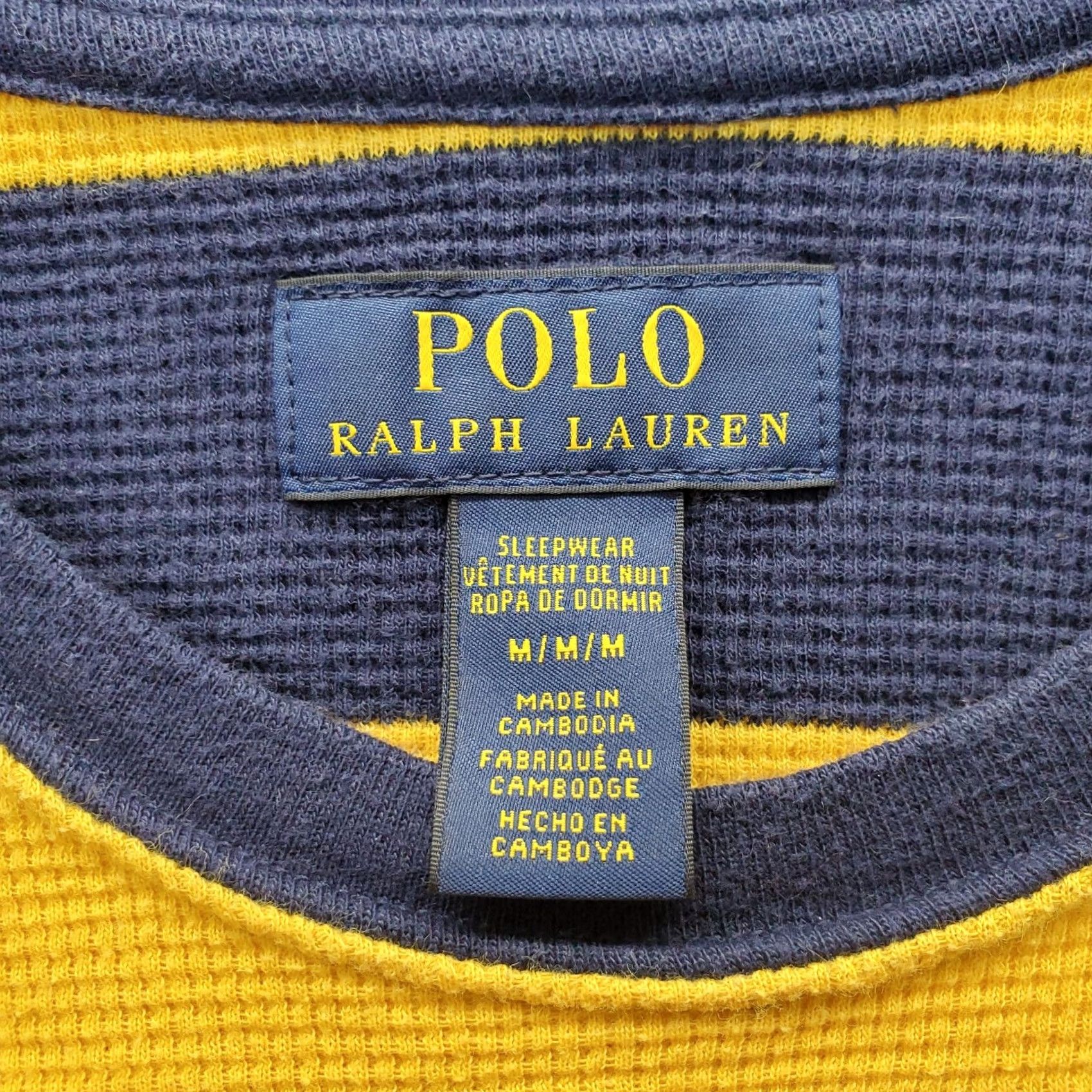 Polo Ralph Lauren Polo Ralph Lauren Sleepwear Shirt: Mens M Multicolor Striped Crew Neck Long Sleeve Shirt Size US M / EU 48-50 / 2 - 6 Thumbnail