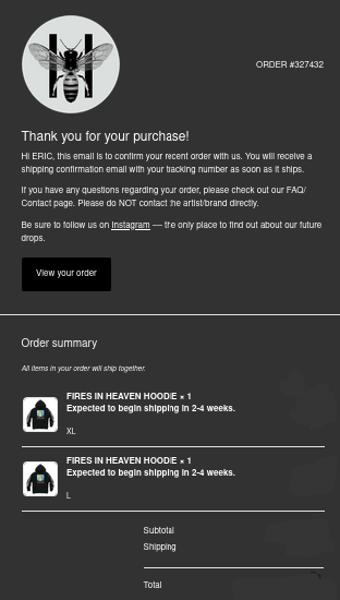 S4LEM SALEM 'FIRES IN HEAVEN' HOODIE Size US L / EU 52-54 / 3 - 8 Thumbnail
