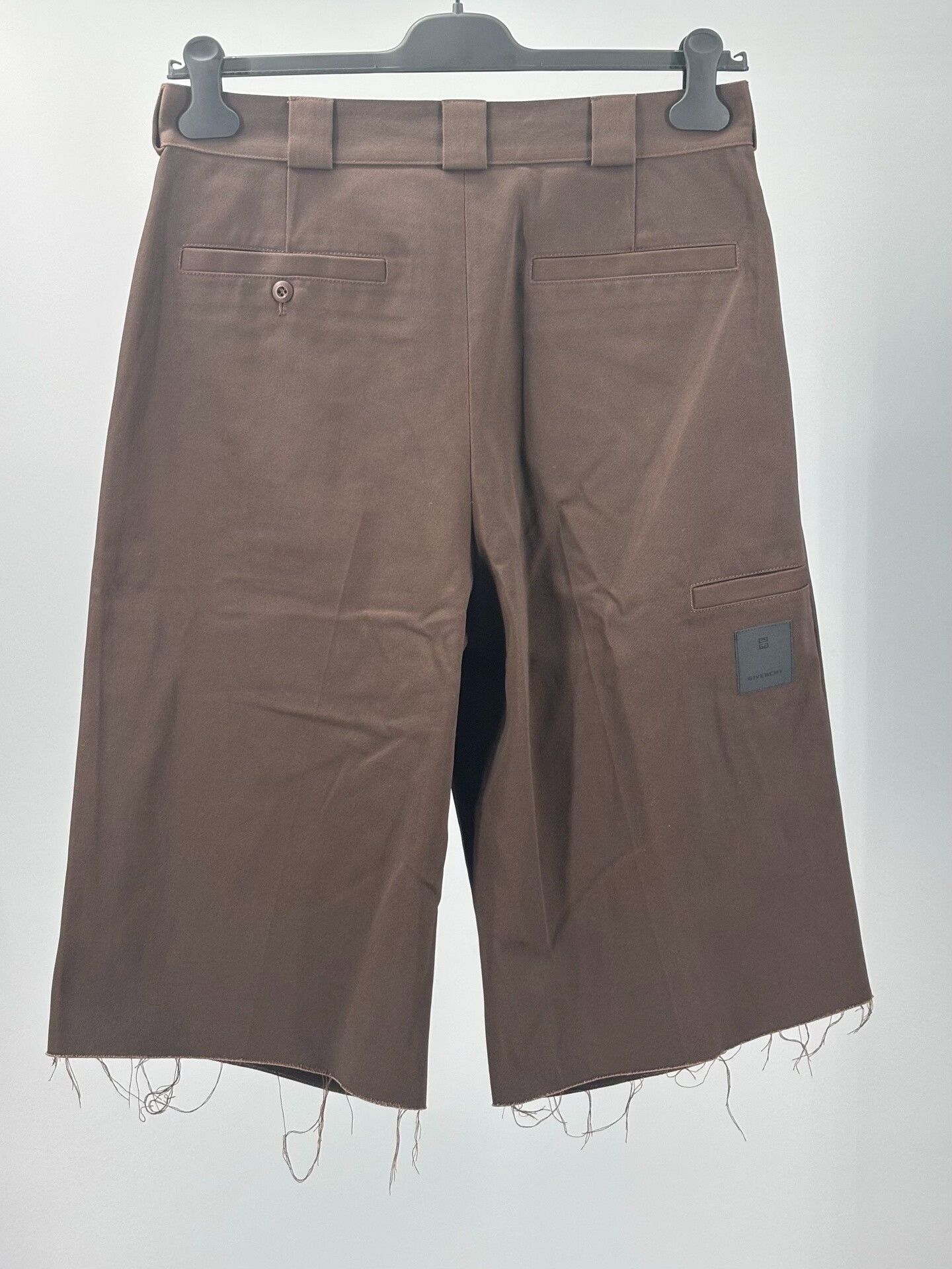 Givenchy Givenchy Men's Pleated Shorts in Dark Brown Size US 32 / EU 48 - 6 Thumbnail