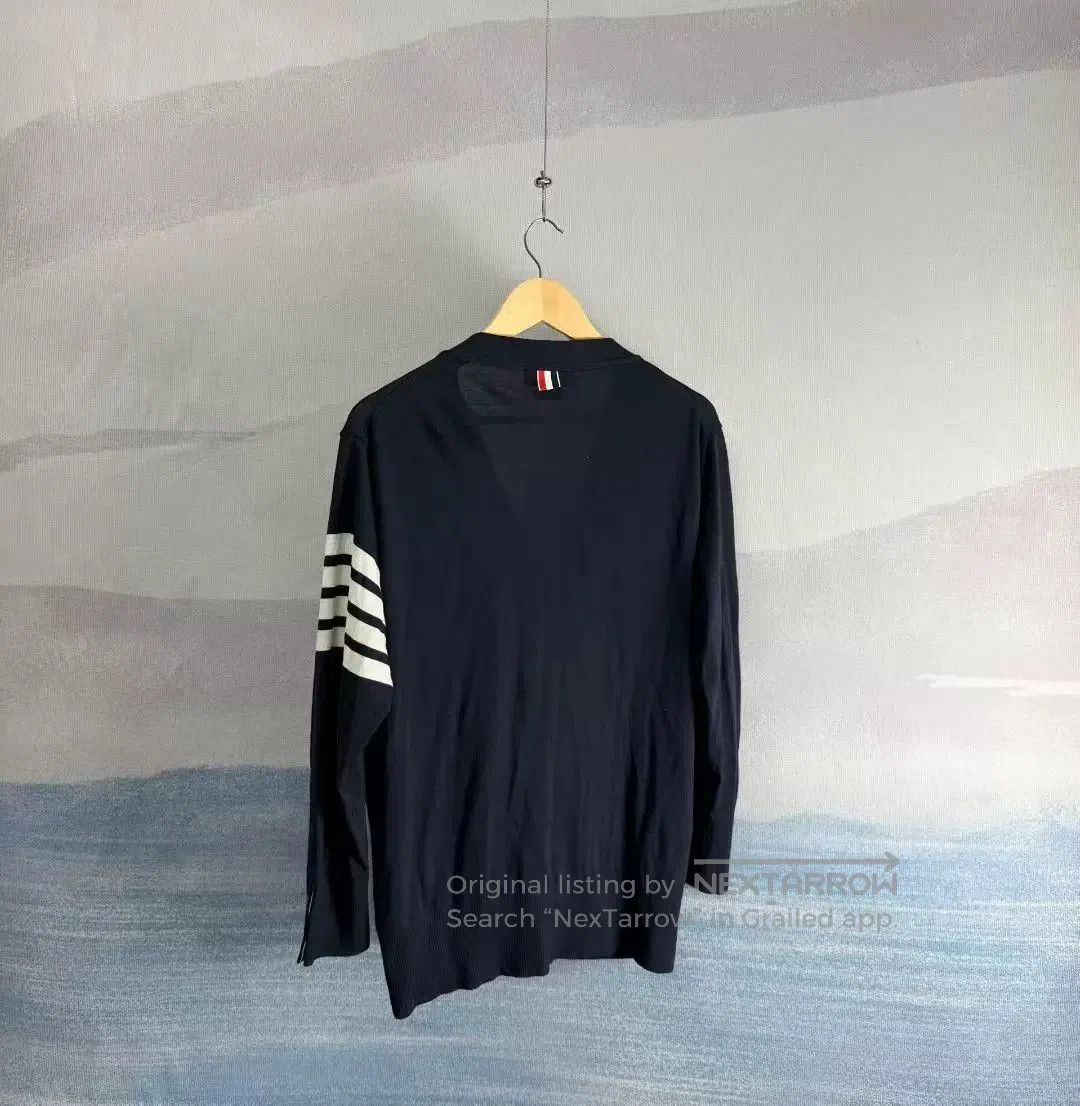 Thom Browne thom browne navy wool knitted cardigan. Size US L / EU 52-54 / 3 - 3 Thumbnail